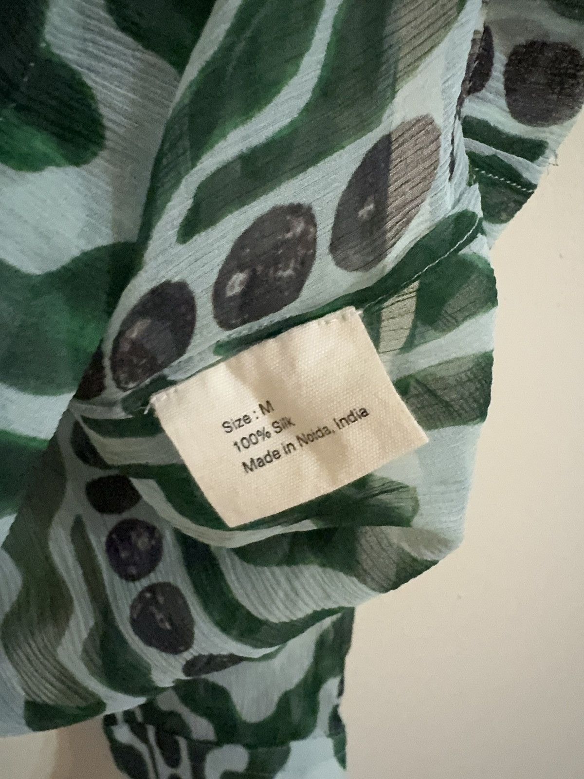 Bode Bode Serpentine Printed Silk Button Up Shirt Green Medium Size US M / EU 48-50 / 2 - 3 Thumbnail