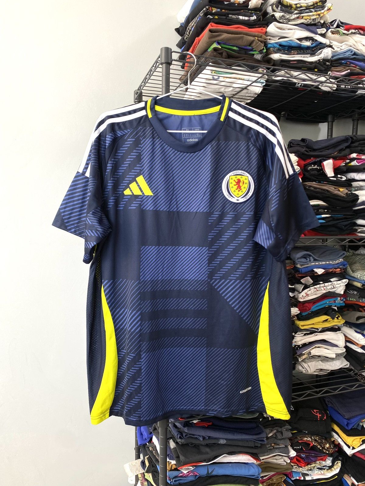 Adidas 2024 Adidas Scotland Soccer Jersey T Shirt Size US XL / EU 56 / 4 - 1 Thumbnail