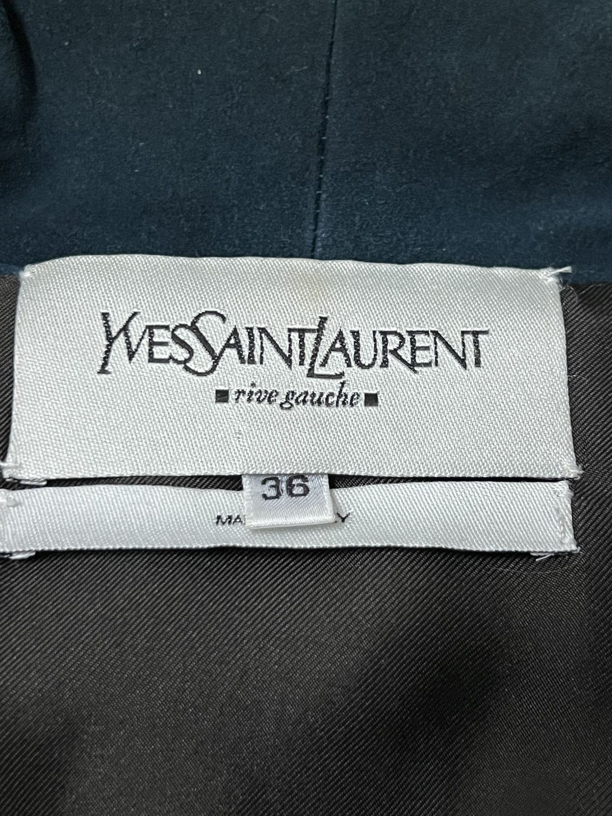 Seditionaries Yves Saint Laurent Multicolour Suede Jacket Size XS / US 0-2 / IT 36-38 - 12 Thumbnail