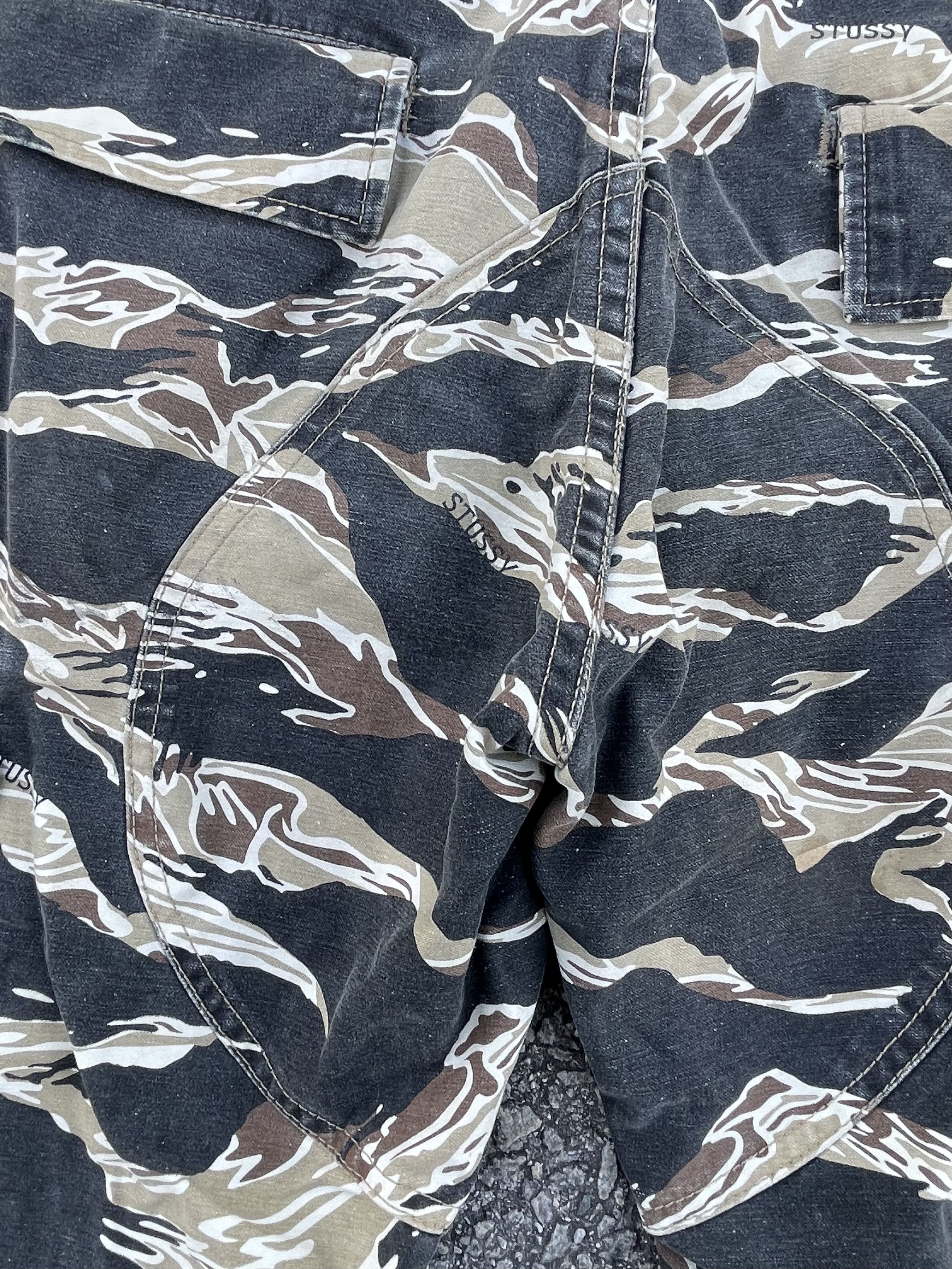 Stussy Stussy Tiger Stripe Camo Cargo Kendrick Lamar Size US 33 - 18 Thumbnail