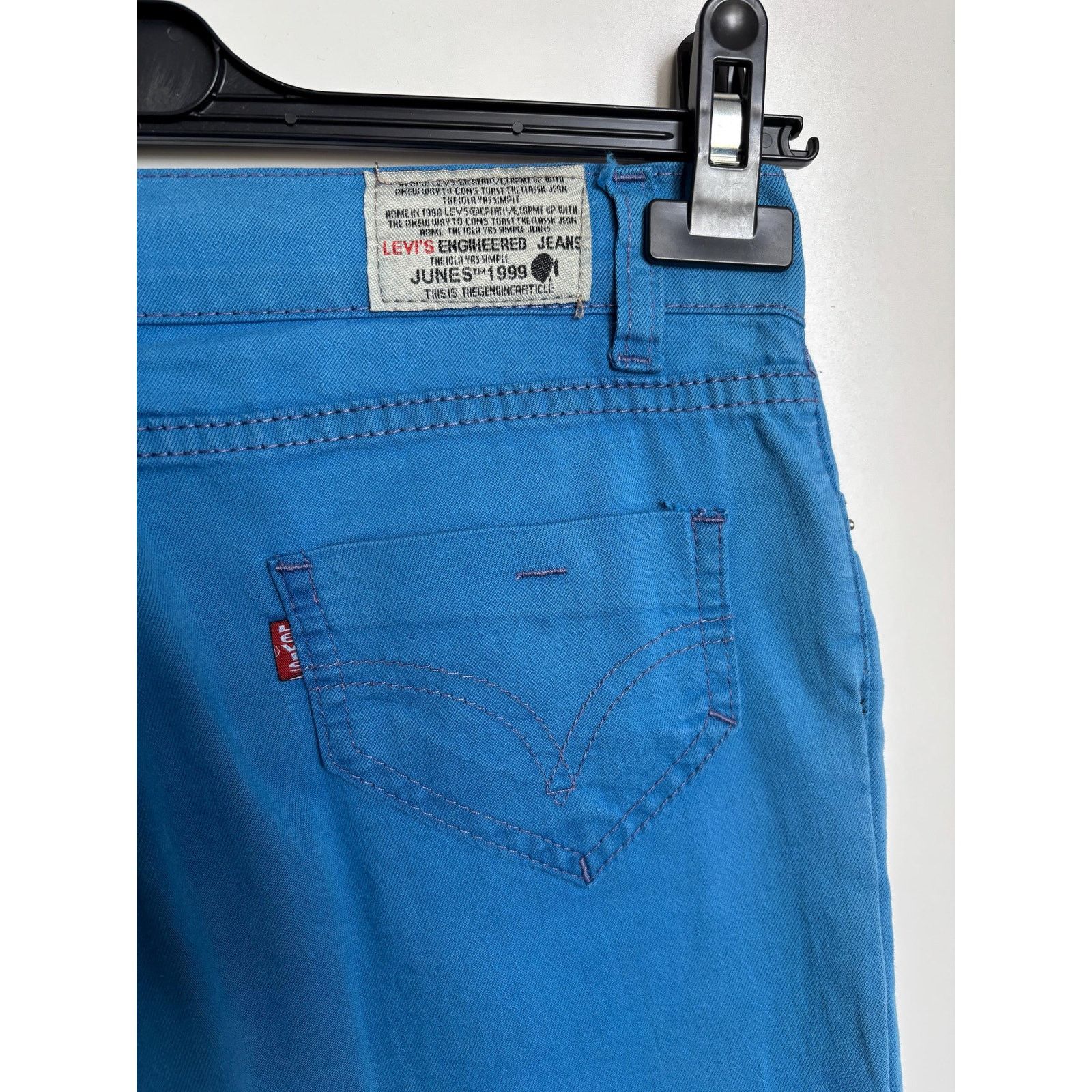 Levi's Levi’s Engineered Jeans 1999 Blue Women Stretch Rare Archive Size US 27 - 1 Thumbnail