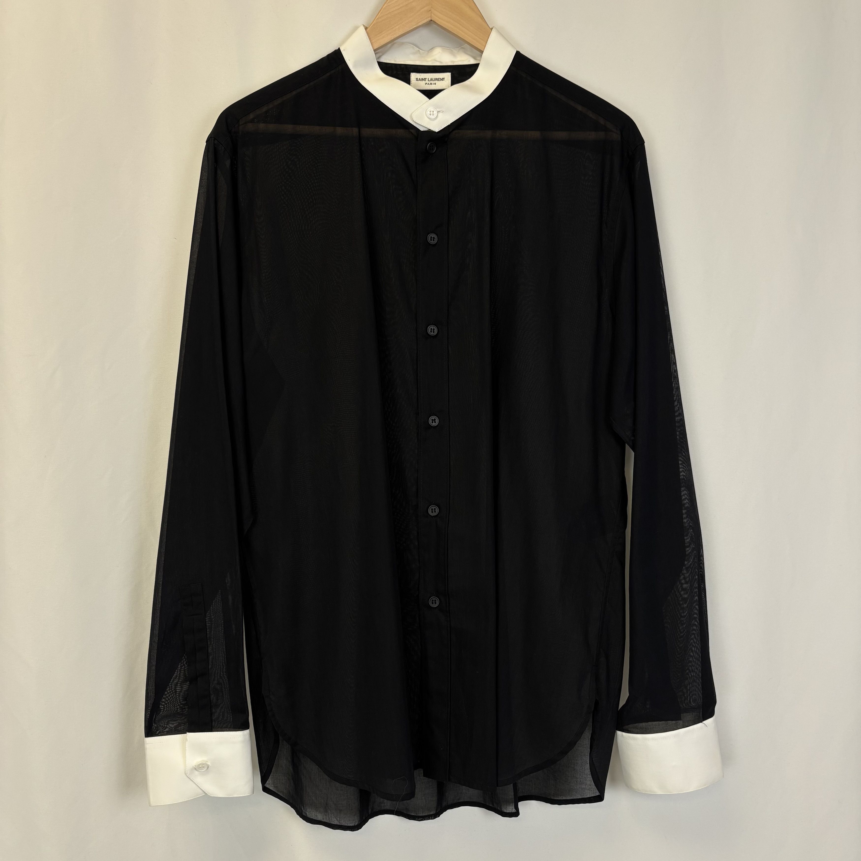Saint Laurent Paris Saint Laurent Chiffon Shirt Size US L / EU 52-54 / 3 - 1 Thumbnail