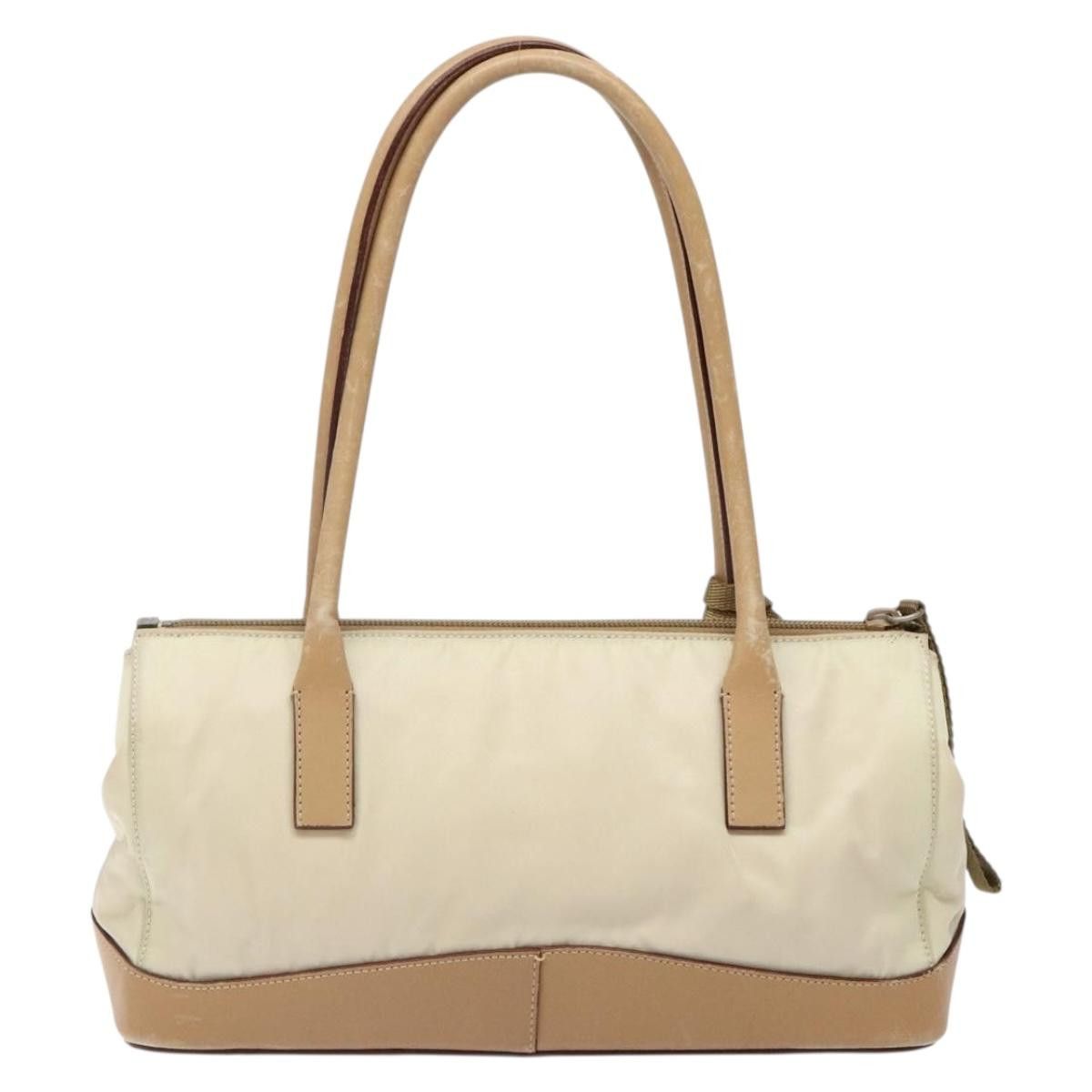 Prada PRADA Shoulder Bag Nylon Leather Beige Size ONE SIZE - 3 Thumbnail