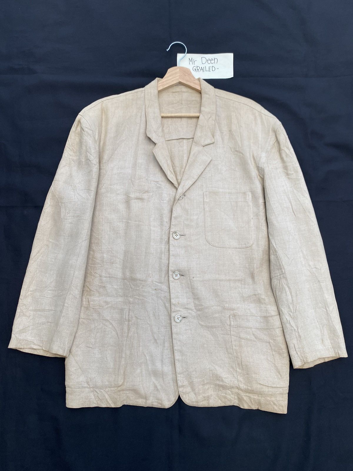 Yohji Yamamoto Rare Y's for men Linen Jacket/Blazer Size US M / EU 48-50 / 2 - 1 Thumbnail