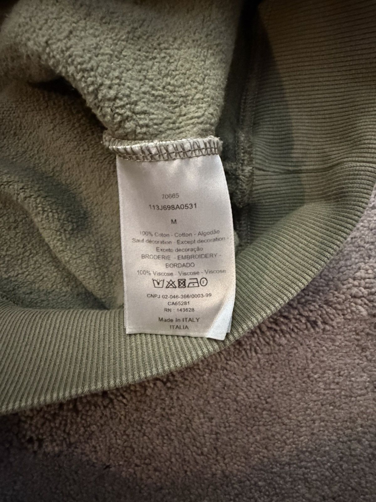 Dior Olive “CD” Dior Hoodie Size US M / EU 48-50 / 2 - 4 Thumbnail