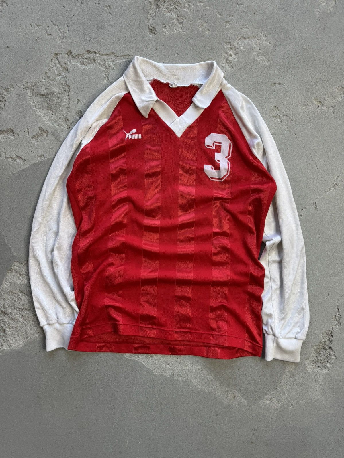 Puma × Vintage 80s Puma football soccer jersey tee shirt Size US L / EU 52-54 / 3 - 3 Thumbnail