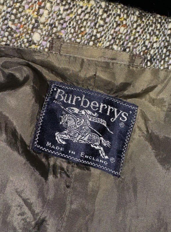 Burberry Vintage Burberry Women’s Tweed Oversized Blazer Jacket Size M / US 6-8 / IT 42-44 - 8 Thumbnail
