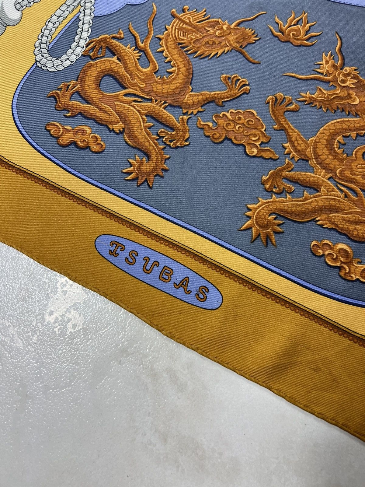 Hermes Vintage Hermes Paris Tsubas silk handkerchief scarf chain Size ONE SIZE - 12 Thumbnail