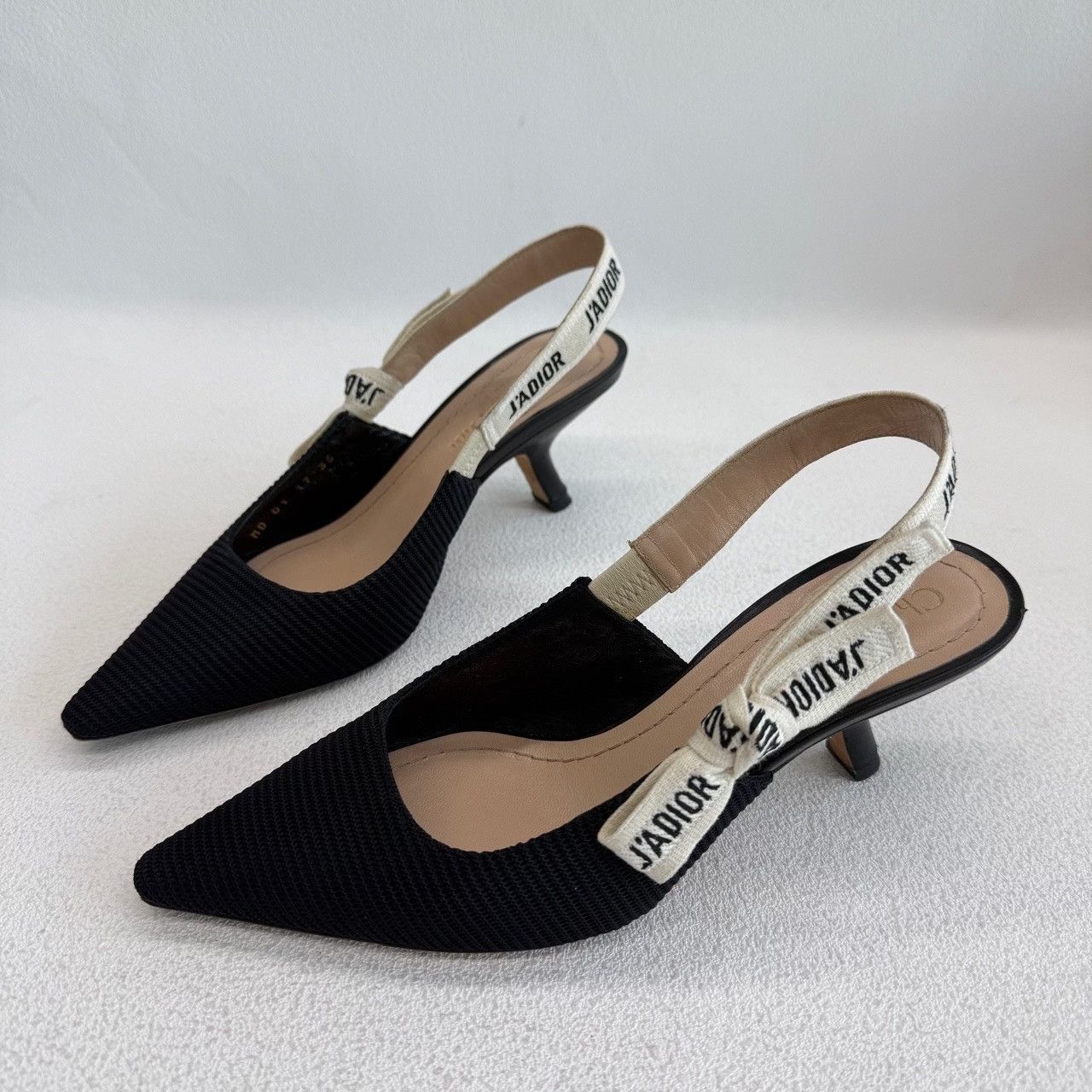 Dior Dior Embroidered Black Lowtop Sneakers us_5 Women Size US 5 / IT 35 - 1 Thumbnail