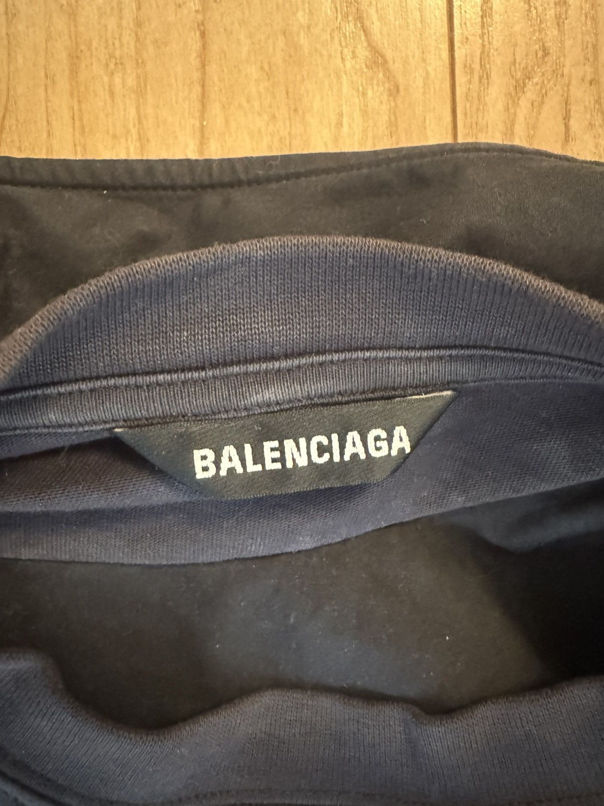 Balenciaga black double shirt button up