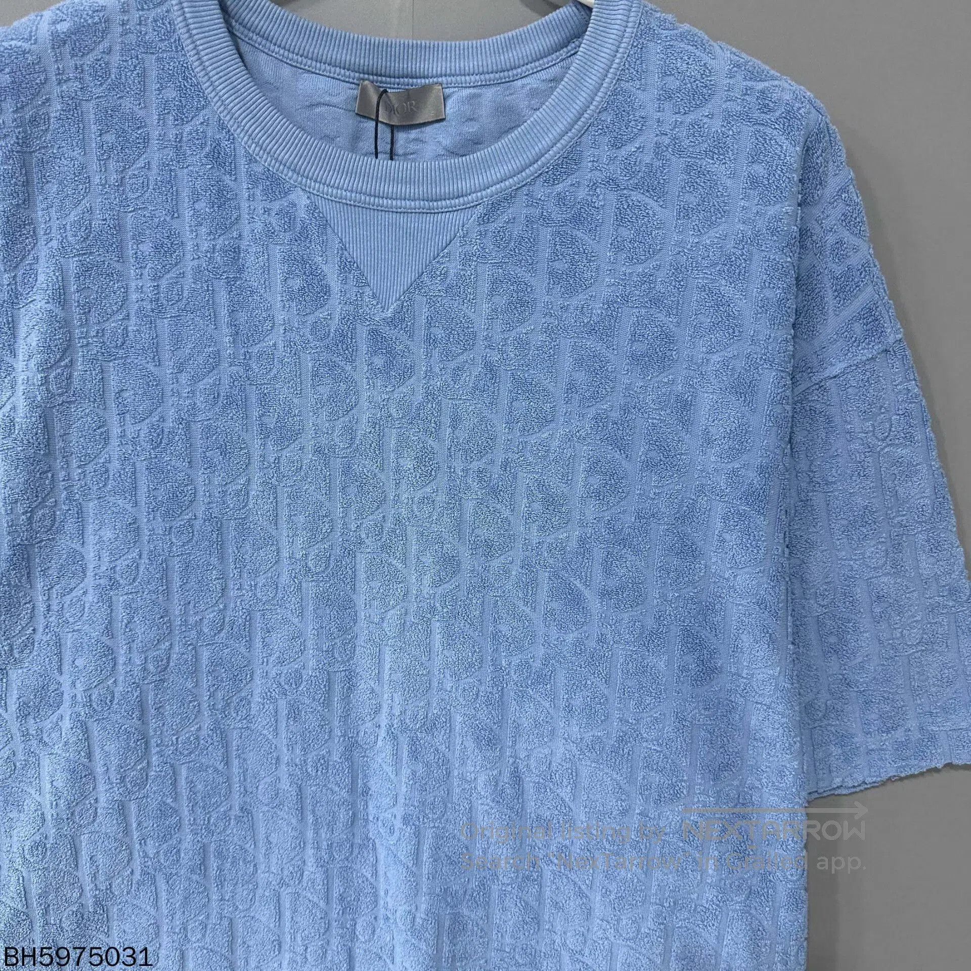 Dior blue short-sleeve towel print Dior shirt. Size US XXL / EU 58 / 5 - 3 Thumbnail