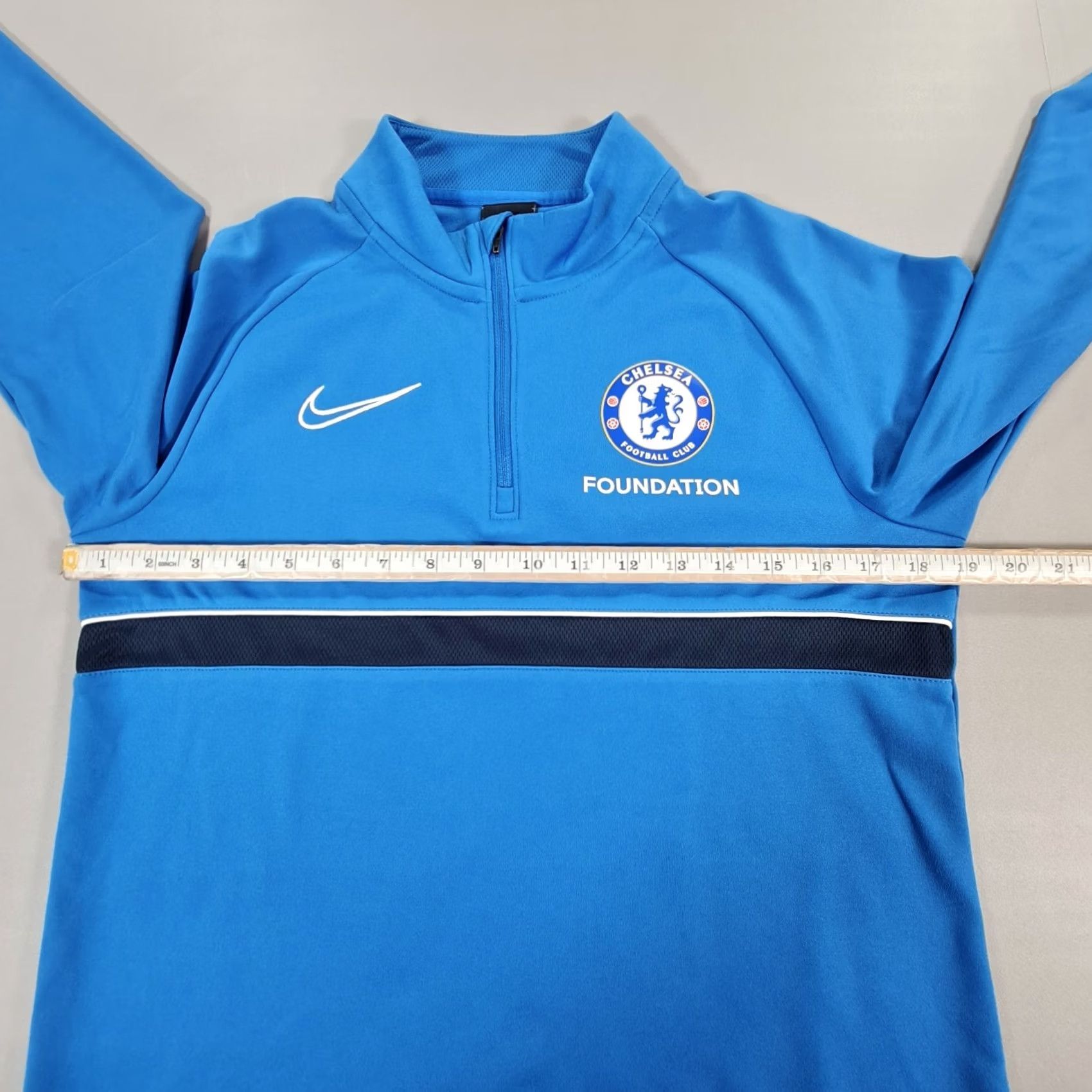Nike Nike Chelsea FC Mens Drill Top Small Academy 21 Quarter Zip Sweatshirt Size US M / EU 48-50 / 2 - 7 Thumbnail
