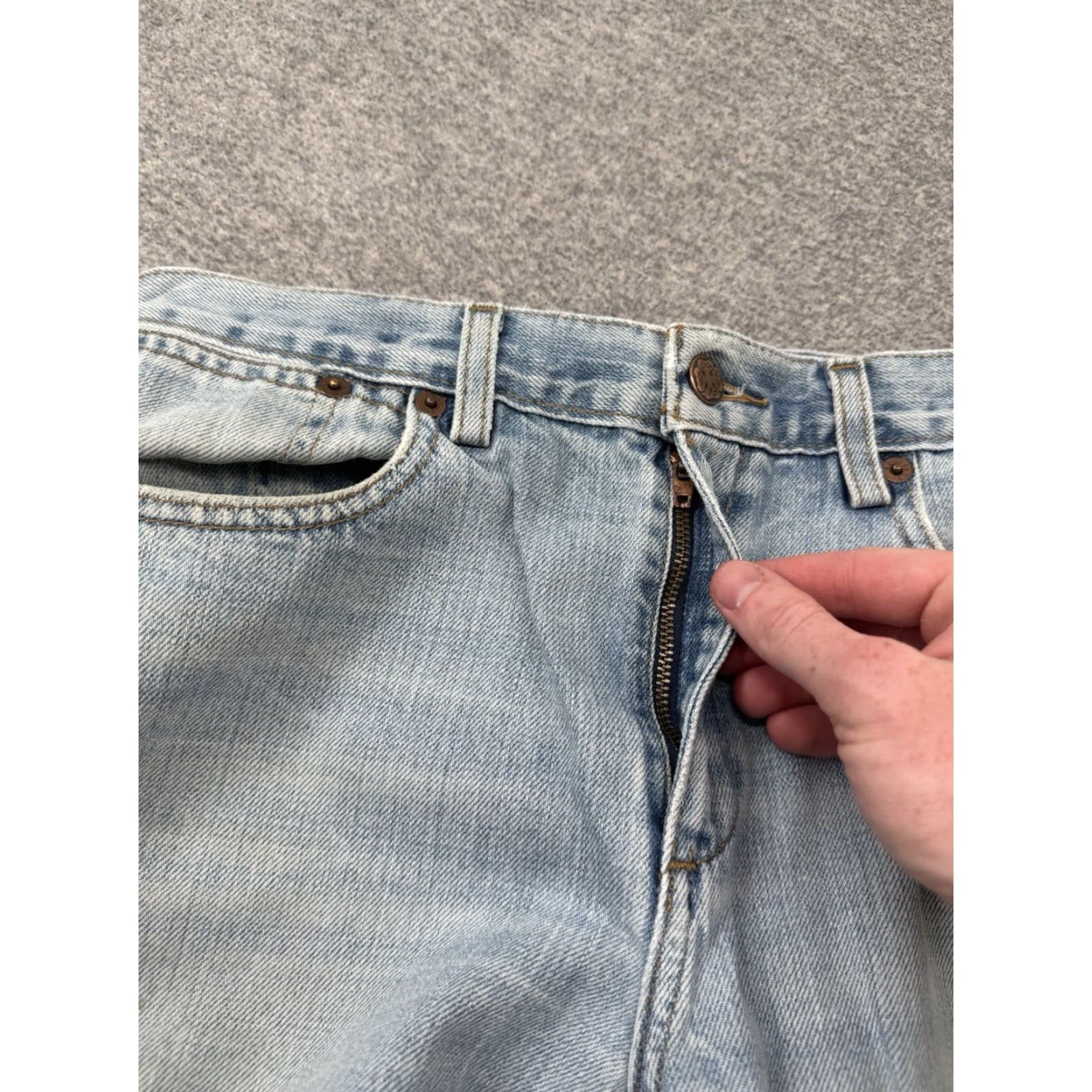 Vintage OshKosh B'gosh Devin Jeans Women Straight Jeans 8R Light Blue 30x30 Size 8 Womens Regular Size 30" / US 8 / IT 44 - 6 Thumbnail