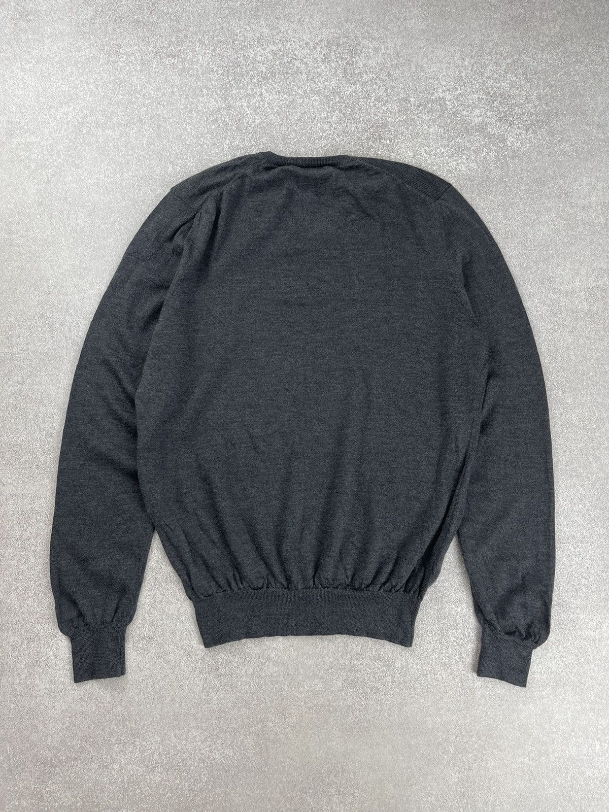 Gran Sasso Gran Sasso Wool Knit Sweater V-Neck Size 50 Size US M / EU 48-50 / 2 - 9 Thumbnail