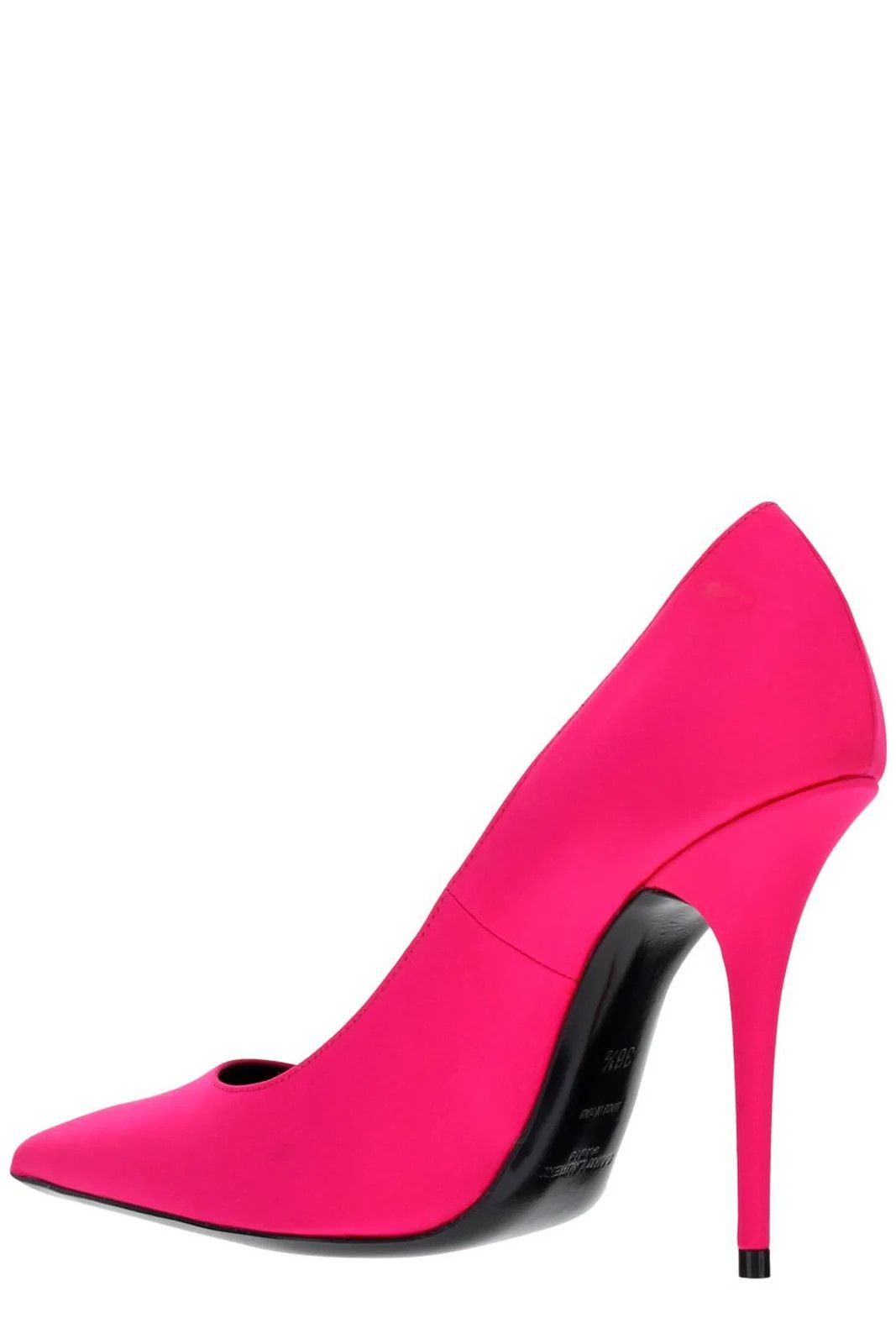 Saint Laurent Paris o1s1wg111024 Instinct Pumps in Crepe Satin in Pink Size US 10 / IT 40 - 3 Thumbnail