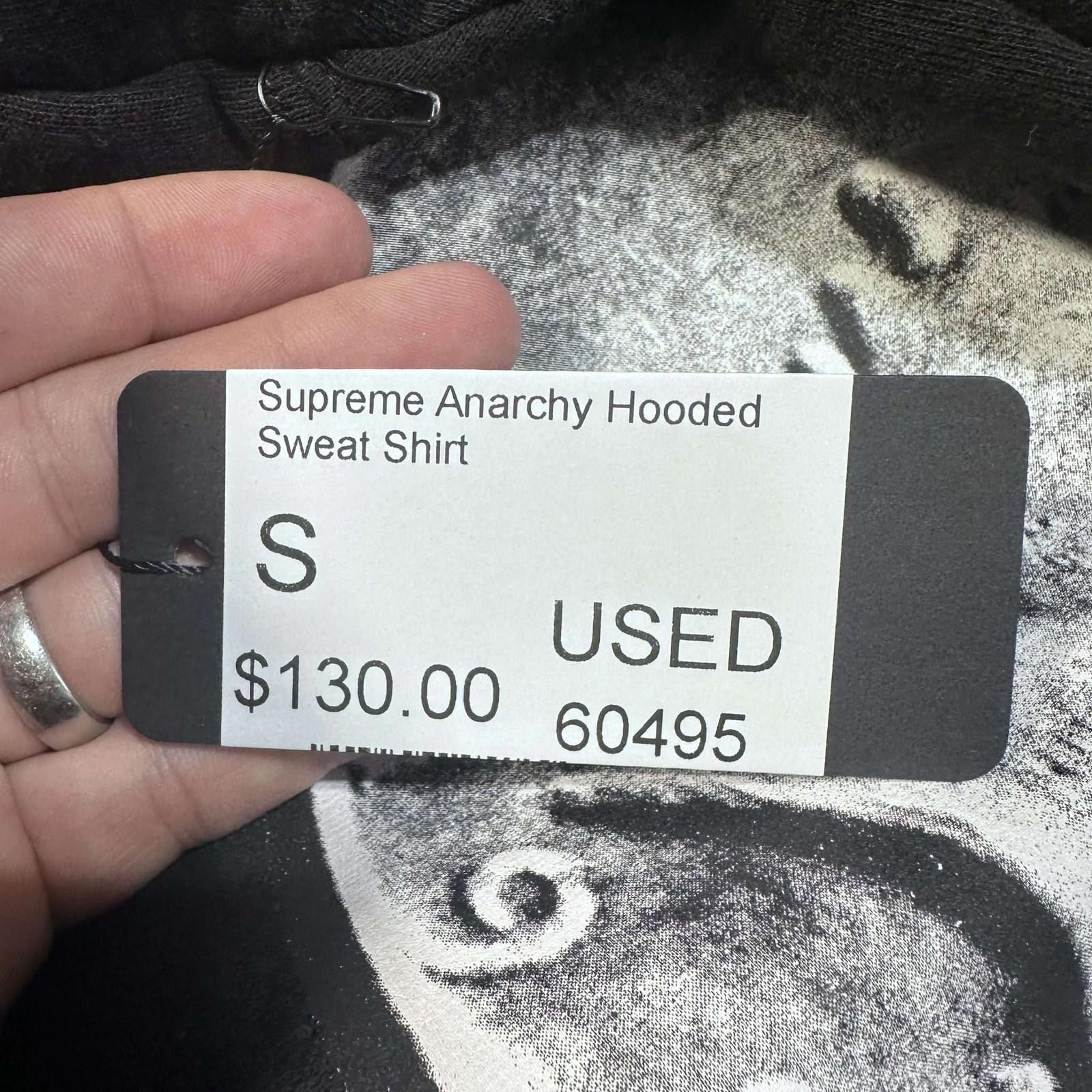 Supreme Supreme Anarchy Hooded Sweatshirt S Used Size US S / EU 44-46 / 1 - 6 Thumbnail