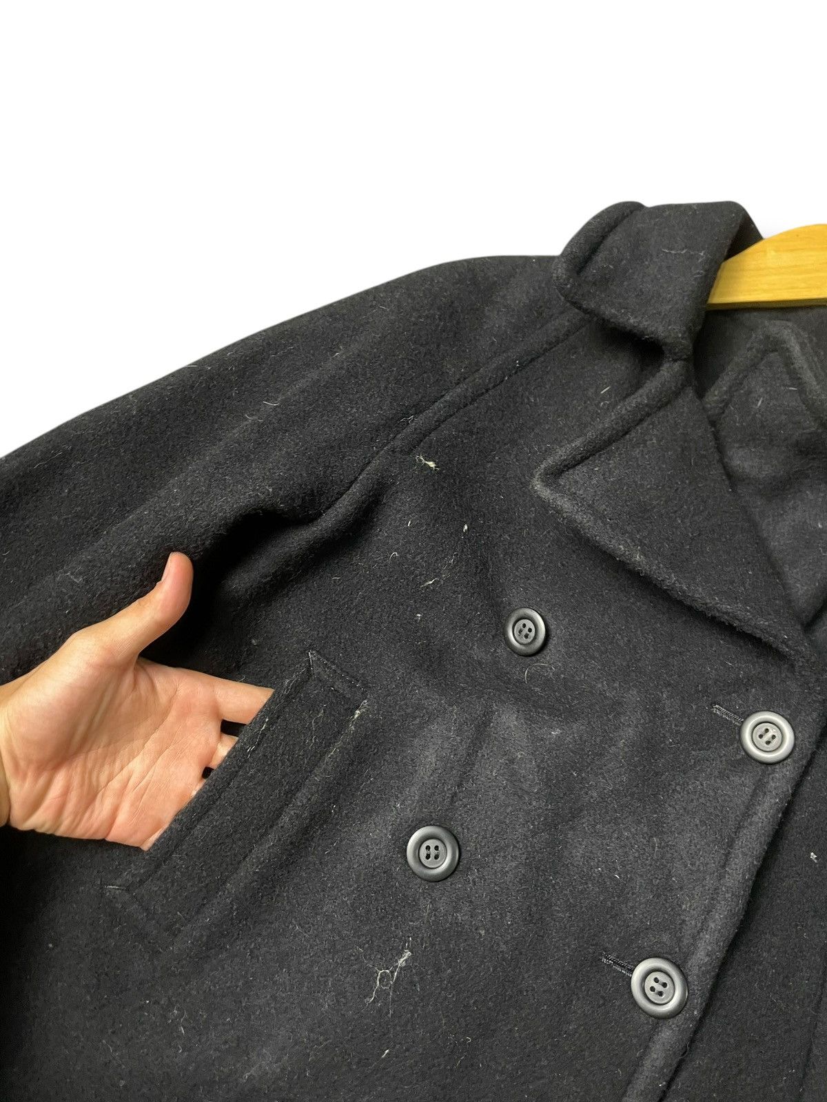 Japanese Brand × Journal Standard × Vintage JOURNAL STANDARD Double Breasted Crop Wool Coat (86) Size US XXS / EU 40 - 5 Thumbnail
