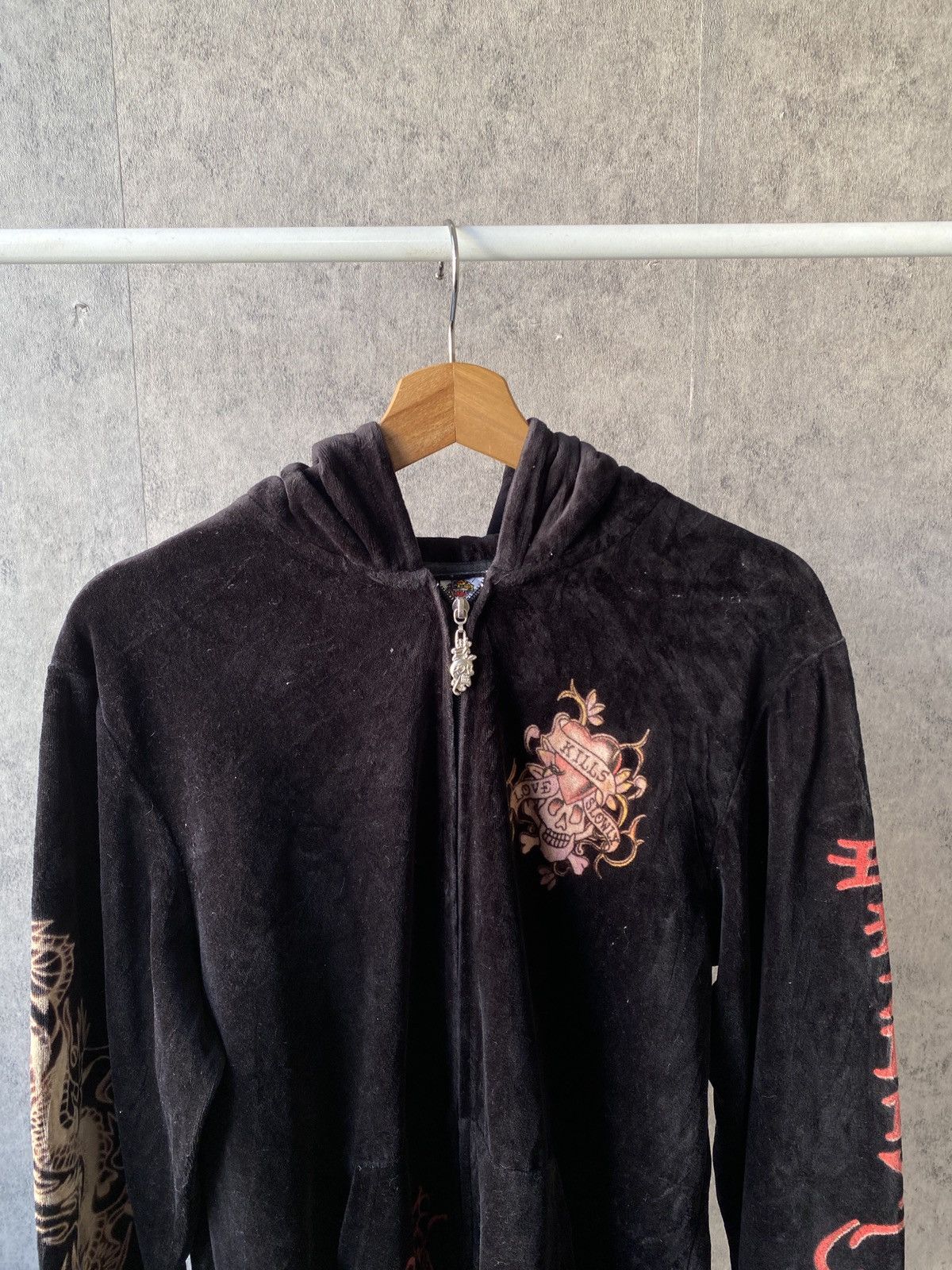 Ed Hardy Ed Hardy Velvet Hoodie Size US M / EU 48-50 / 2 - 5 Thumbnail
