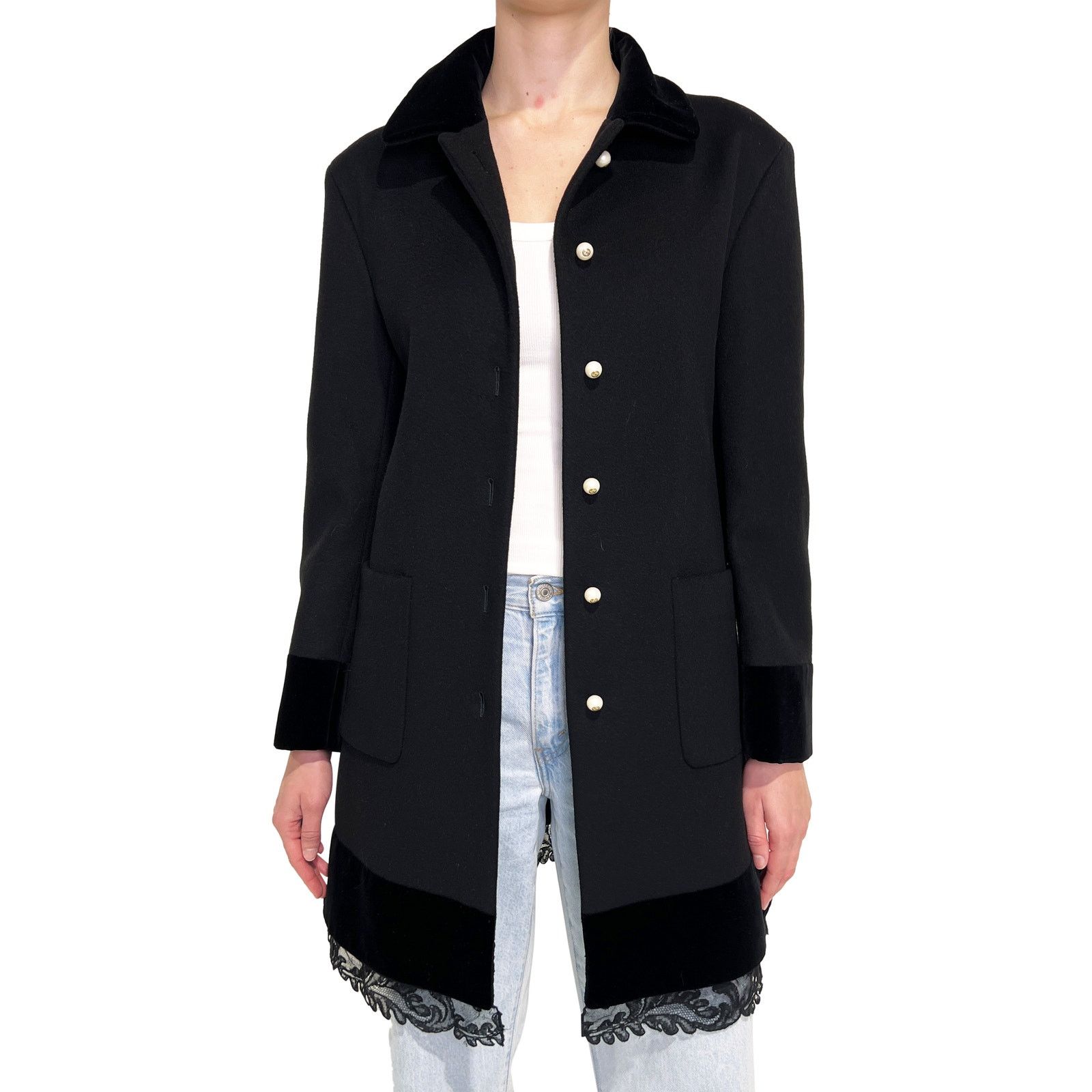 Gucci Black Coat Sz 44 Size L / US 10 / IT 46 - 4 Thumbnail