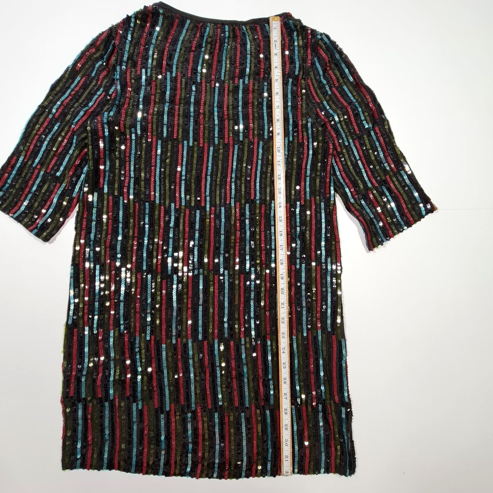 Velvet Velvet by Graham & Spencer Womens Dress Black XS Elisa Retro Sequinned Mini Dress Shirt? Size XS / US 0-2 / IT 36-38 - 7 Thumbnail