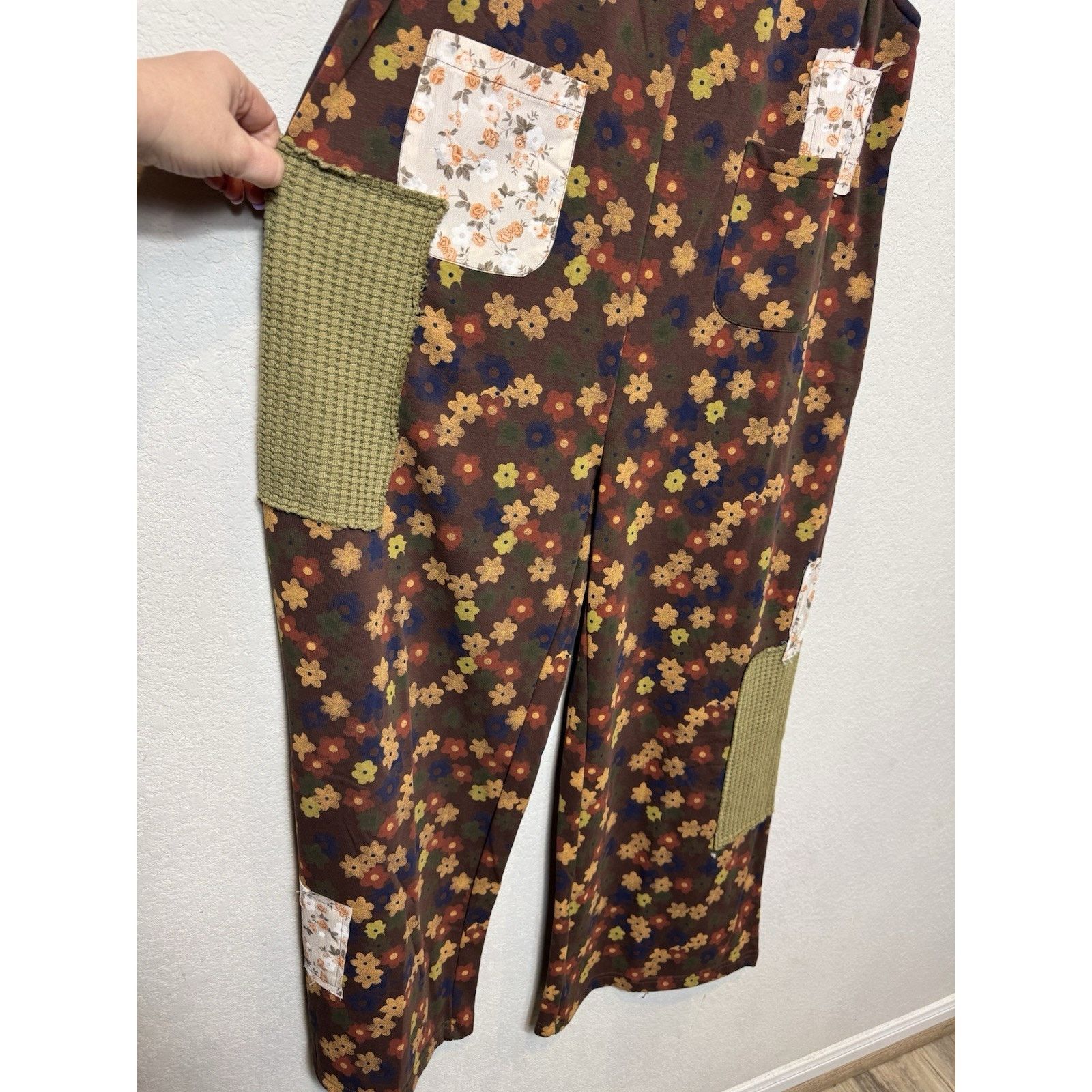 Other POL Floral Print Jumpsuit Boho Patchwork Retro Oversized M Size 32" / US 10 / IT 46 - 7 Thumbnail