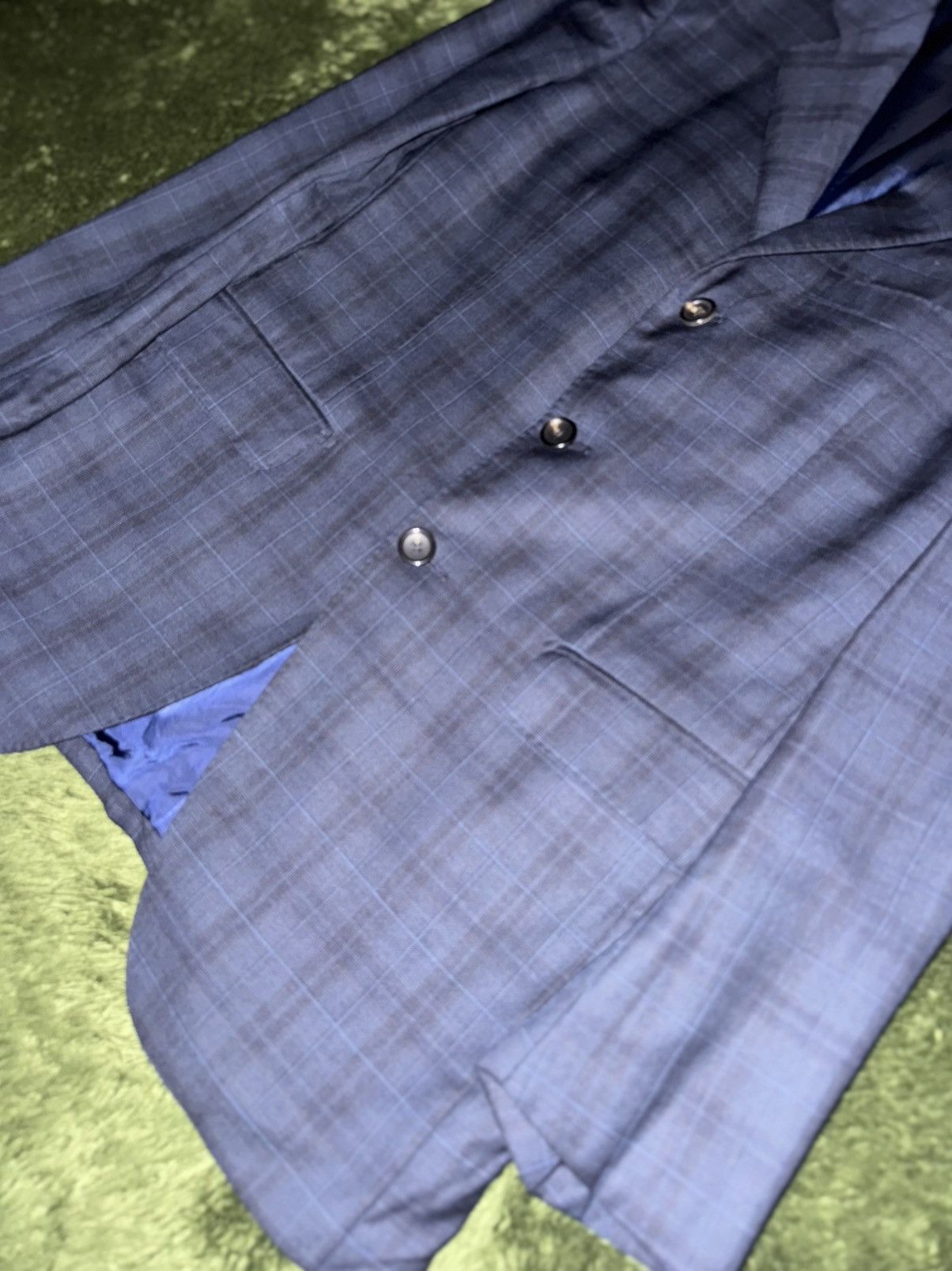 Loro Piana Loro Piana Fabric Japanese Tailor-Made Check Blazer Size 40S - 3 Thumbnail