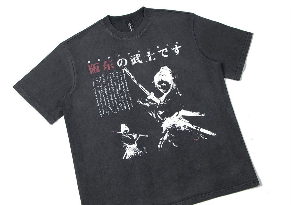 Japanese Brand × Vintage Men's street loose casual warrior character printed T-shirt Size US M / EU 48-50 / 2 - 3 Thumbnail