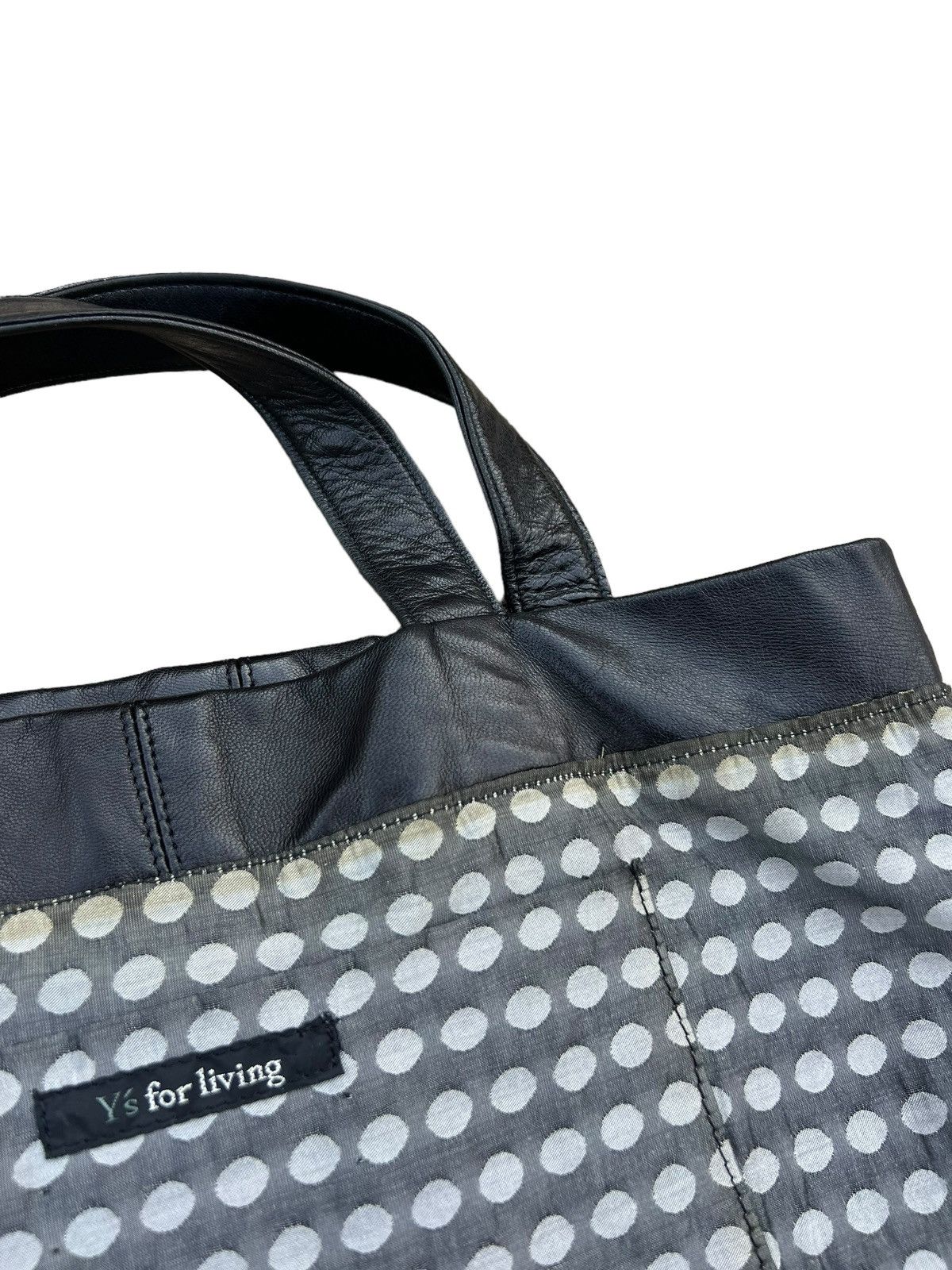 Yohji Yamamoto Yohji Yamamoto Y’s for Living Black Leather Mini Tote Bag Size ONE SIZE - 18 Thumbnail