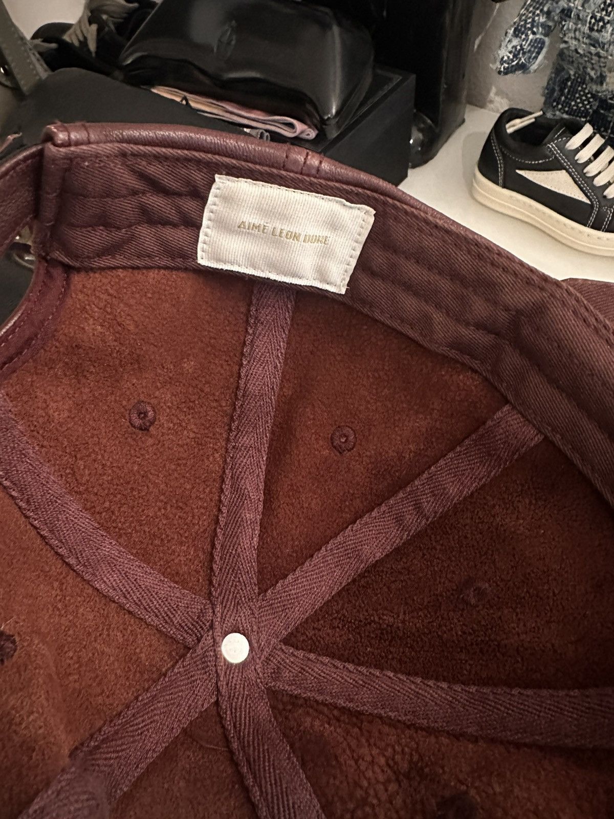 Aime Leon Dore Aimé Leon Dore Leather Cap Size ONE SIZE - 5 Thumbnail