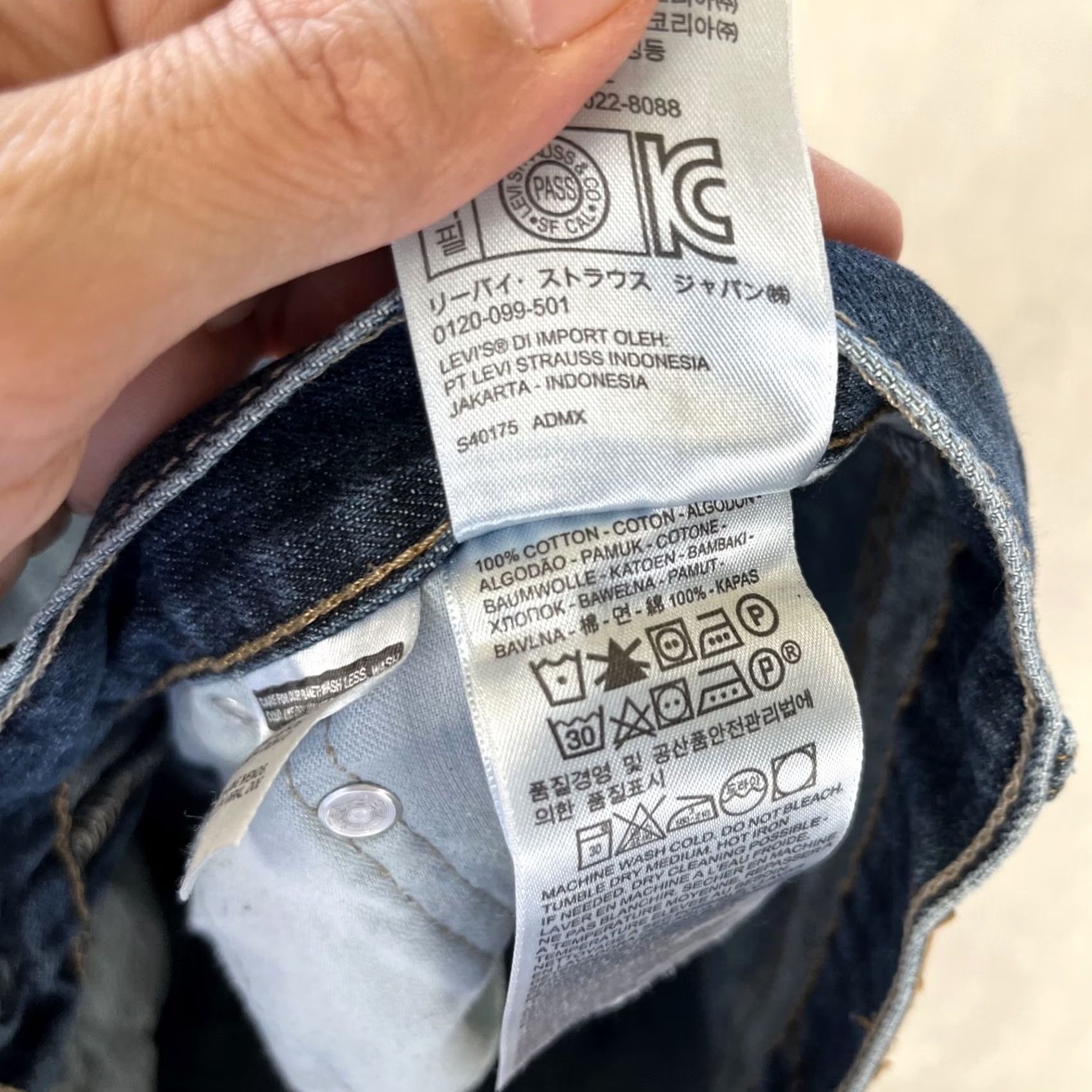 Levi's Levi’s 514 Jeans Men 34x30 Denim Blue Medium Regular Straight 5-Pocket Logo USA 90s Vintage Size US 34 / EU 50 - 7 Thumbnail