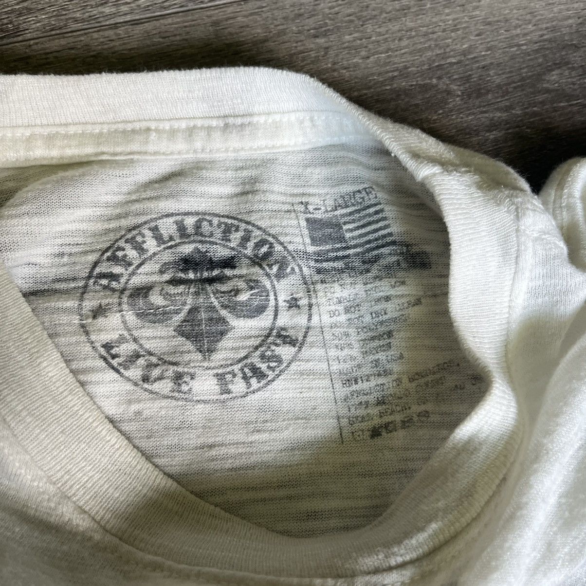 Affliction × Vintage Vintage Y2K Affliction Tried and True Eagle Graphic T Shirt Size US XL / EU 56 / 4 - 6 Thumbnail