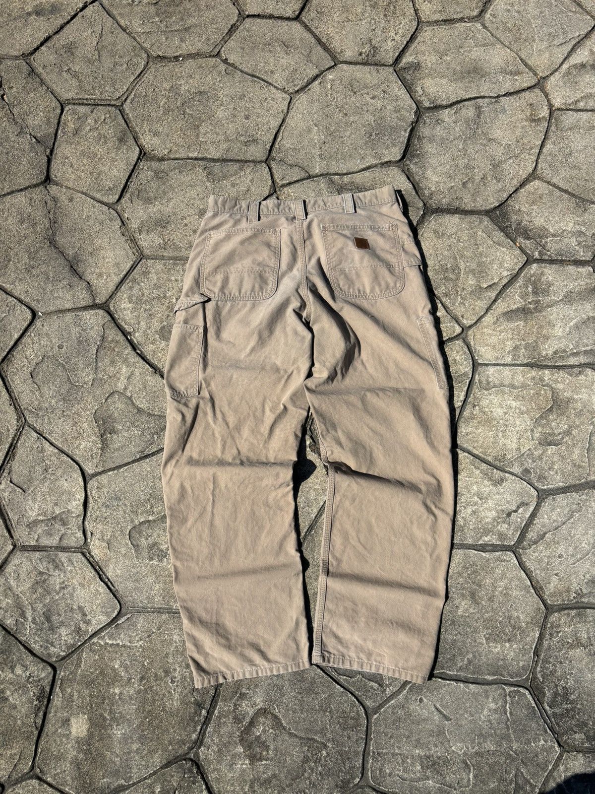 Carhartt × Vintage Y2K Carhartt Dungaree Fit Workwear Khaki Pants Size US 35 - 1 Thumbnail