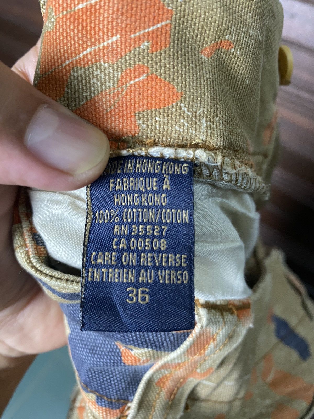 Marithe + Francois Girbaud Marithe Francois Gibaud Orange 🍊 Camo Shuttle Pants Size US 36 / EU 52 - 11 Thumbnail