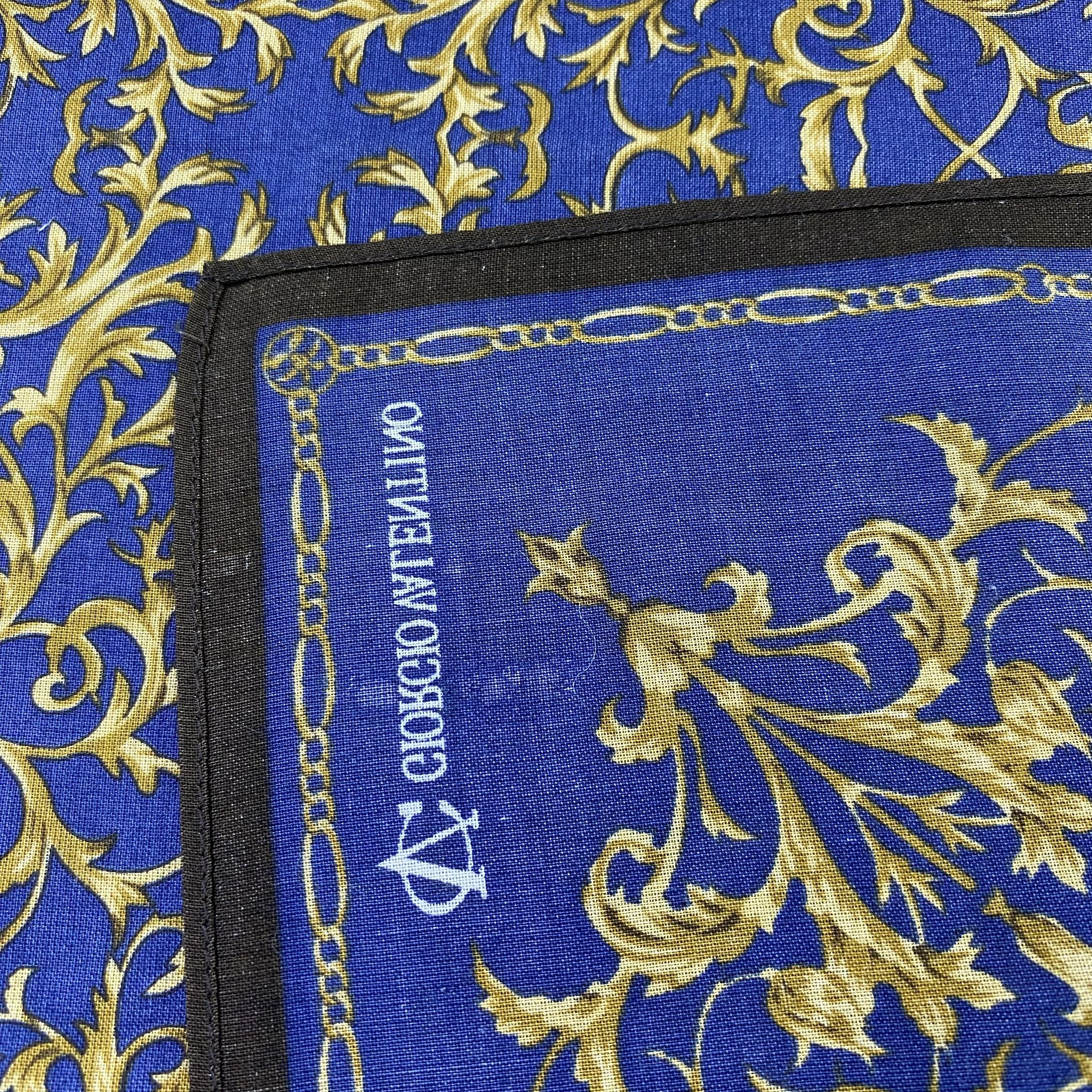 Designer GIORGIO VALENTINO handkerchief bandana handky paisley-B1436 Size ONE SIZE - 6 Thumbnail