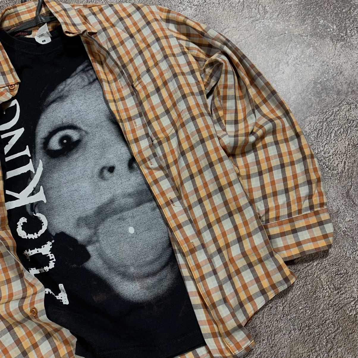 Vintage Vintage 90s Y2K Plaid Graphic Shirt Streetwear Grunge Slim L Size US L / EU 52-54 / 3 - 4 Thumbnail