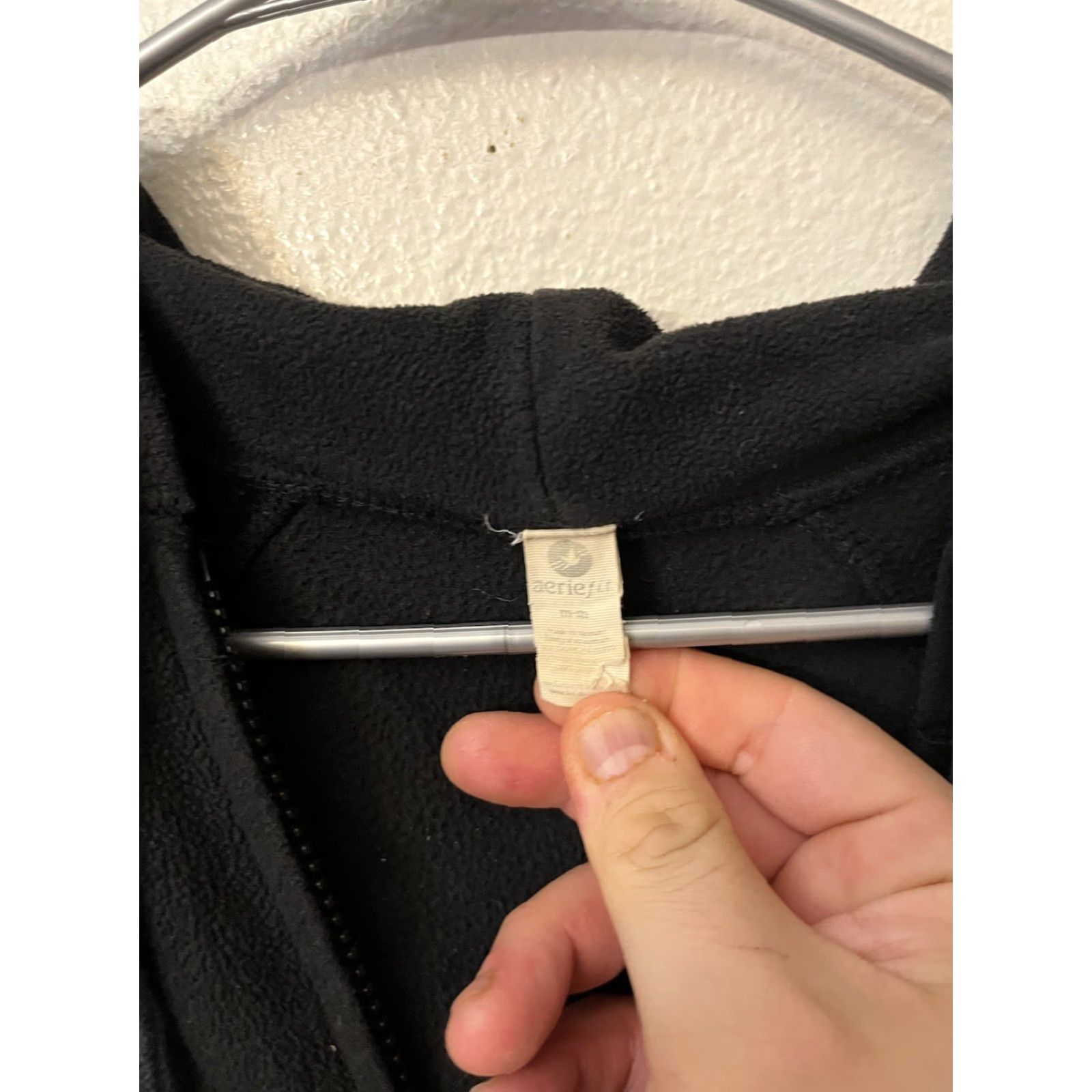 Vintage Aerie Hoodie Womens M Black Full Zip Drawstring Pockets Hood Flaw Casual Activewear Sweatshirt Modern Size M / US 6-8 / IT 42-44 - 2 Thumbnail