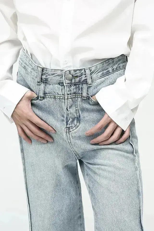 Japanese Brand Streetwear Wide Leg Baggy Vintage Washed Jeans pants y2k Size US 34 / EU 50 - 6 Thumbnail