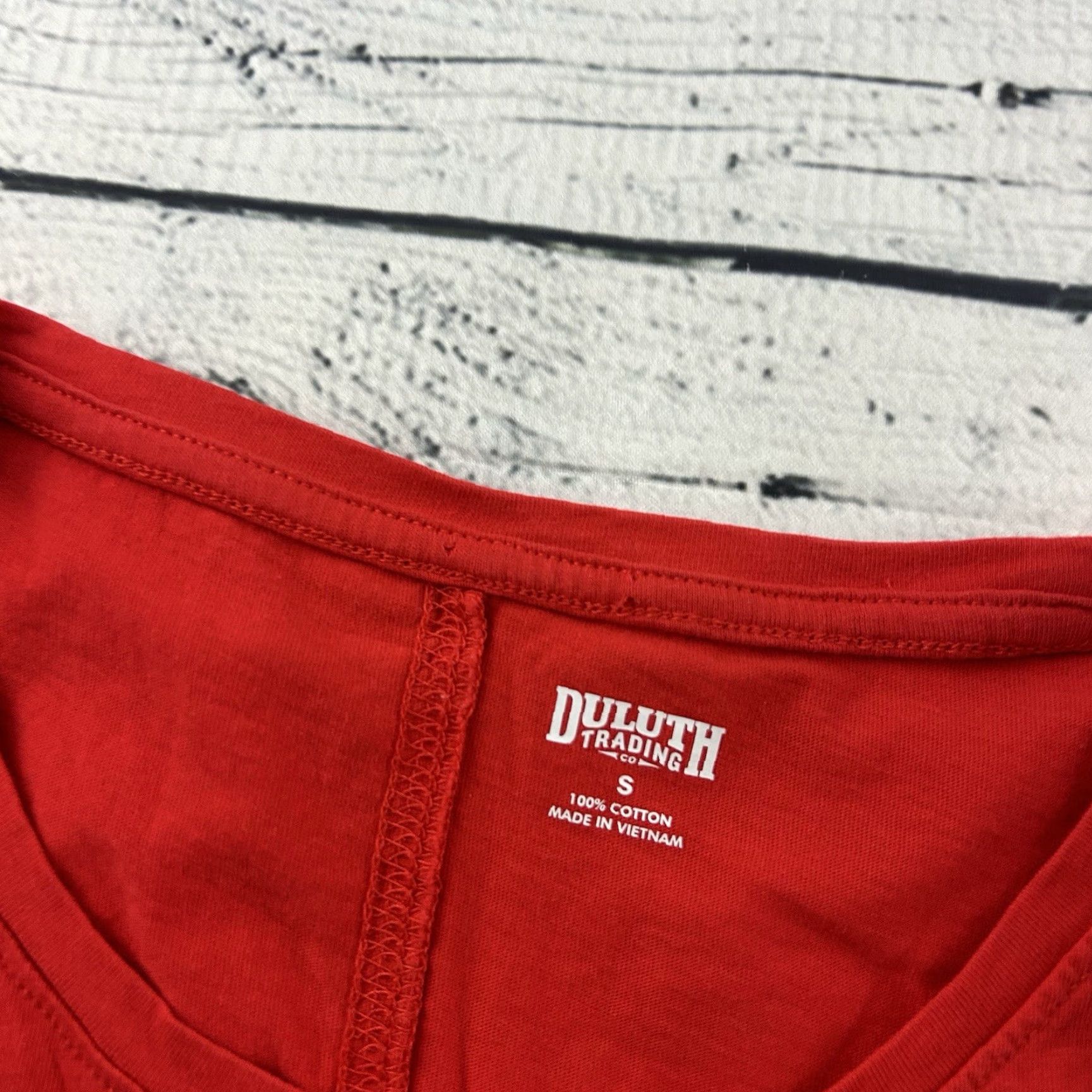 CO Duluth Sleeveless Tank Top Shirt Womens Small Red 100% Cotton Size S / US 4 / IT 40 - 2 Thumbnail
