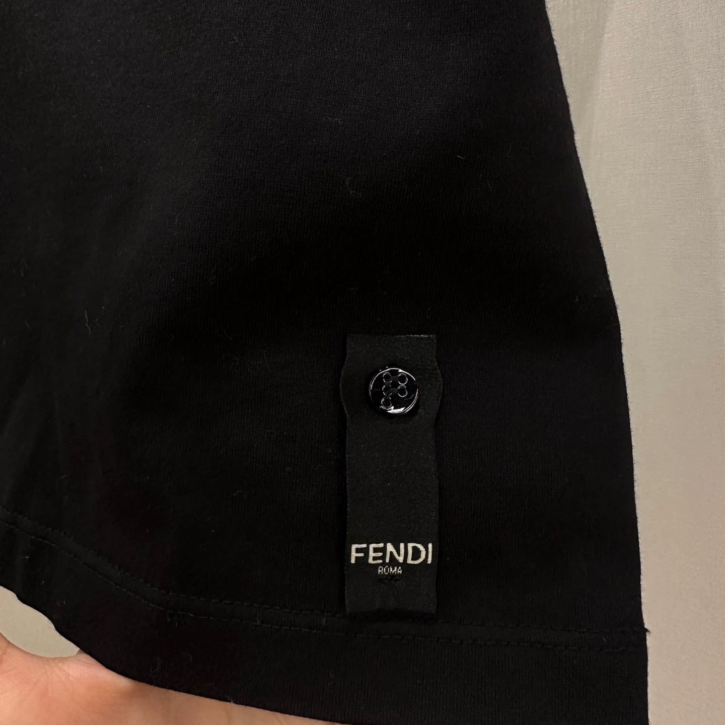 Fendi Fendi Mar86 Red Owl Logo Black Short Tee L Size US L / EU 52-54 / 3 - 3 Thumbnail