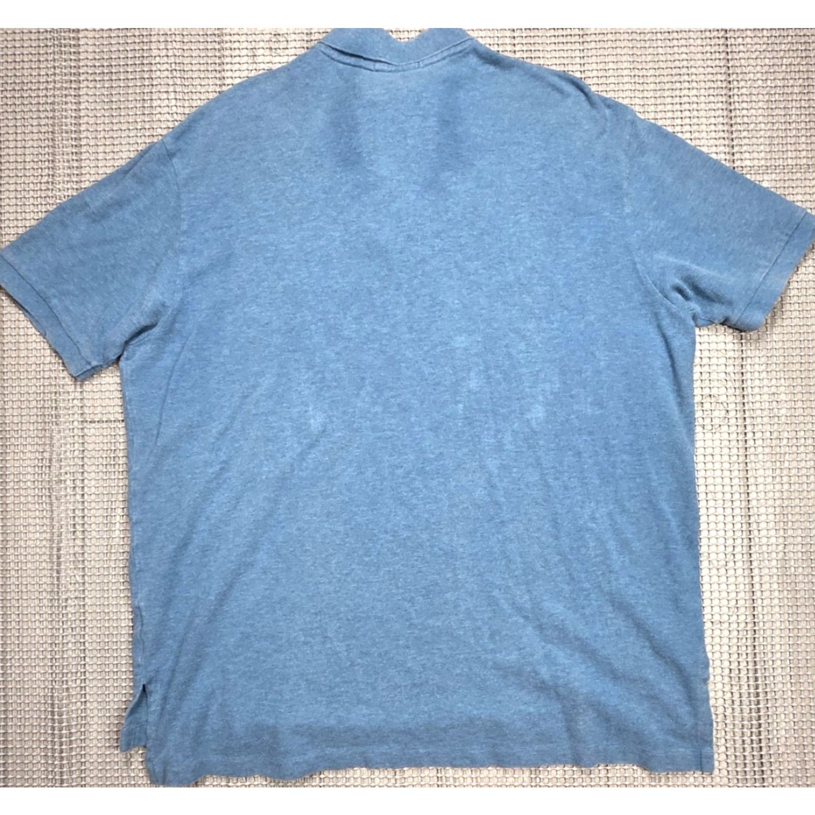 Polo Ralph Lauren Polo Ralph Lauren Polo Shirt Mens 2XL Blue Orange Pony Short Sleeve Pique Textured Size US XXL / EU 58 / 5 - 5 Thumbnail