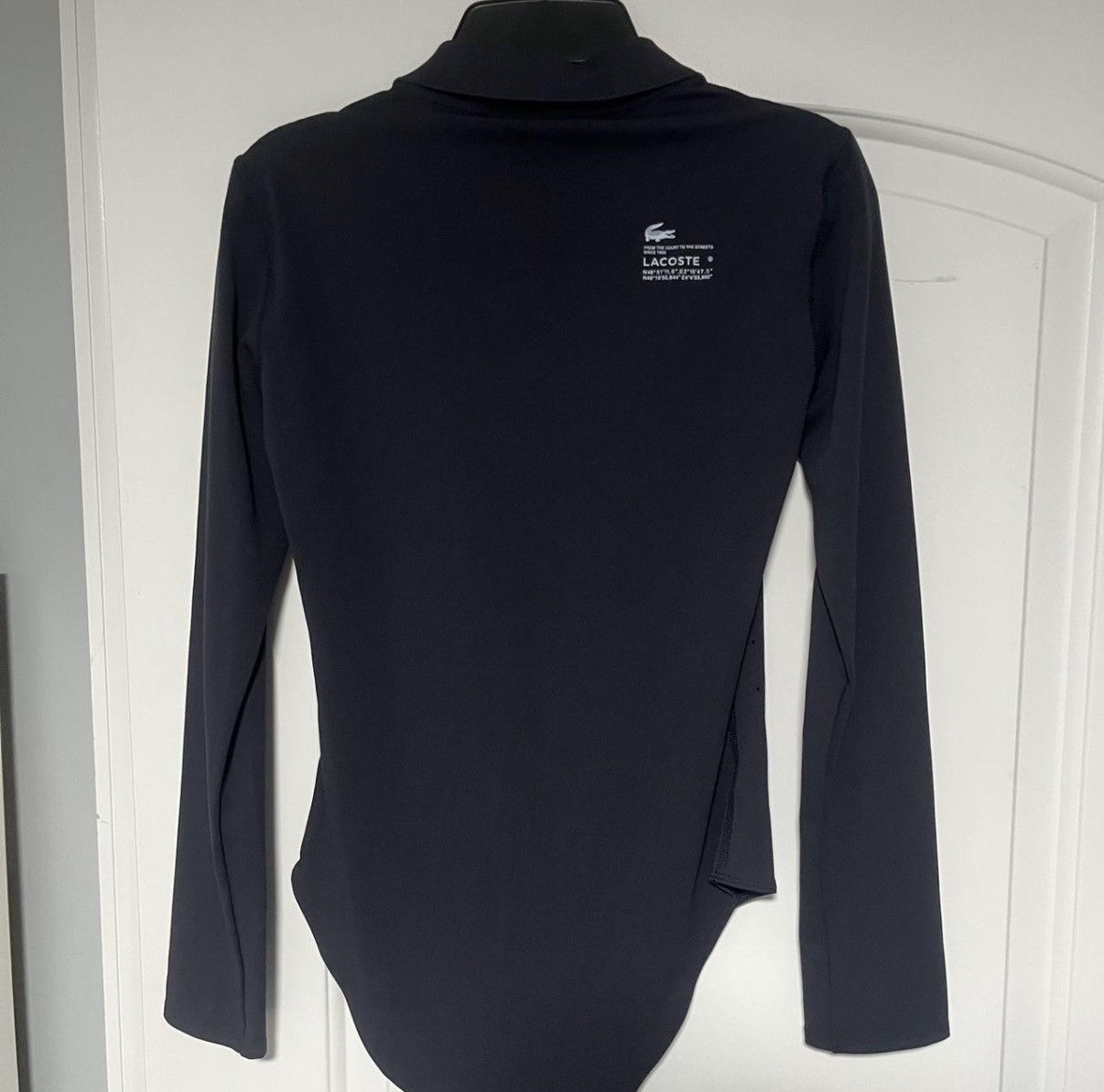 Lacoste Lacoste Women's Slim Fit UV Protect Zip-Up Bodysuit Size XS / US 0-2 / IT 36-38 - 3 Thumbnail