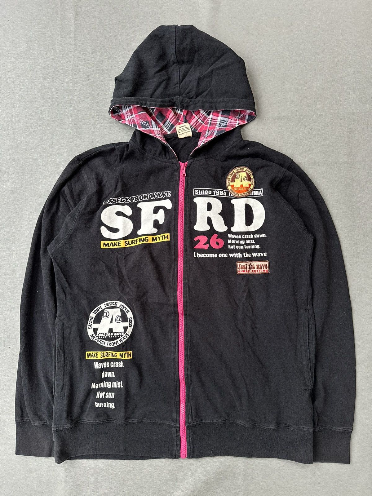 Hysteric Glamour BEAUMERE GOTHIC SURF POEM ZIP HOODIE RAF SIMONS LGB STYLE Size US L / EU 52-54 / 3 - 1 Thumbnail