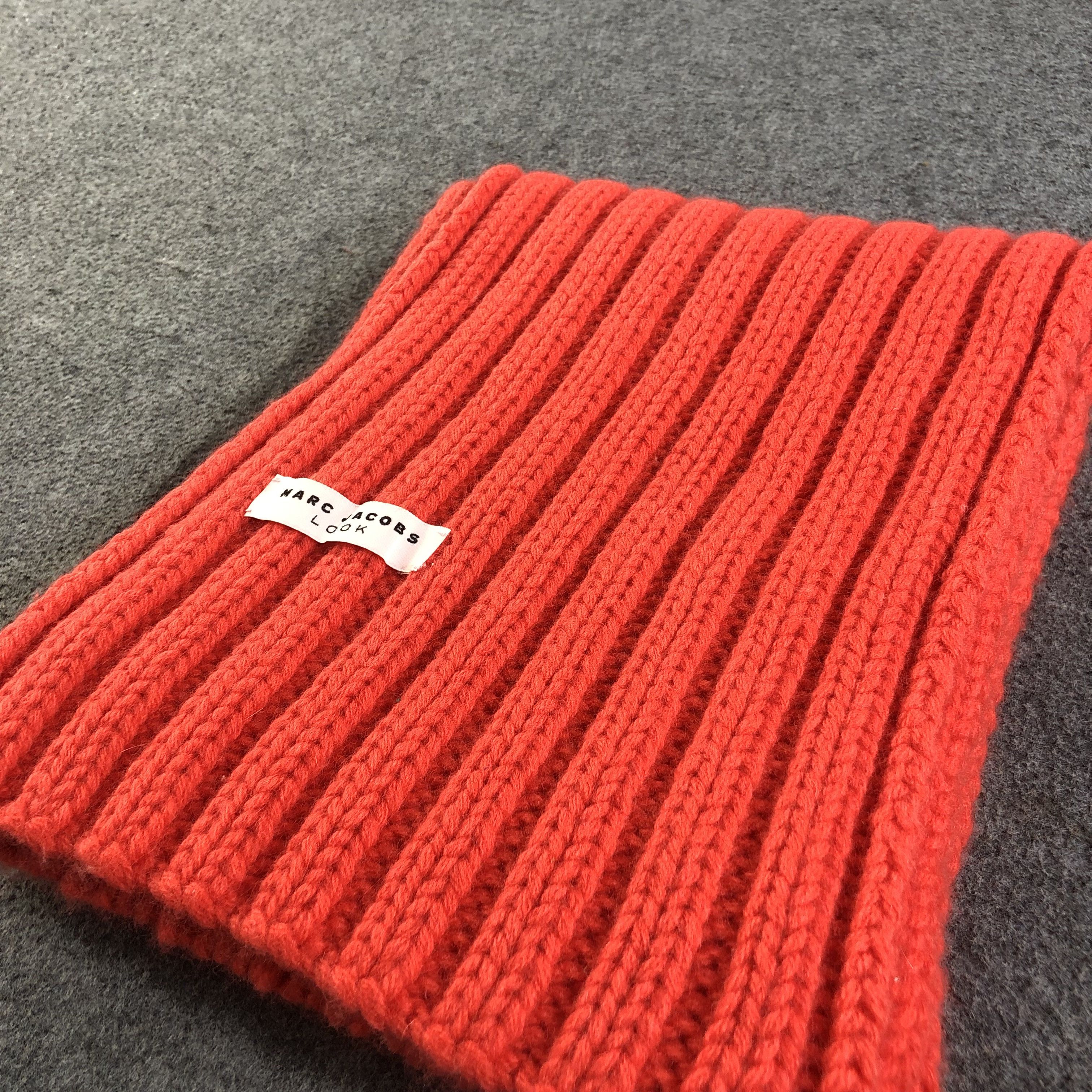 Marc Jacobs Marc Jacobs Wool Pleated Knit Scarf Muffler V1102 Size ONE SIZE - 3 Thumbnail