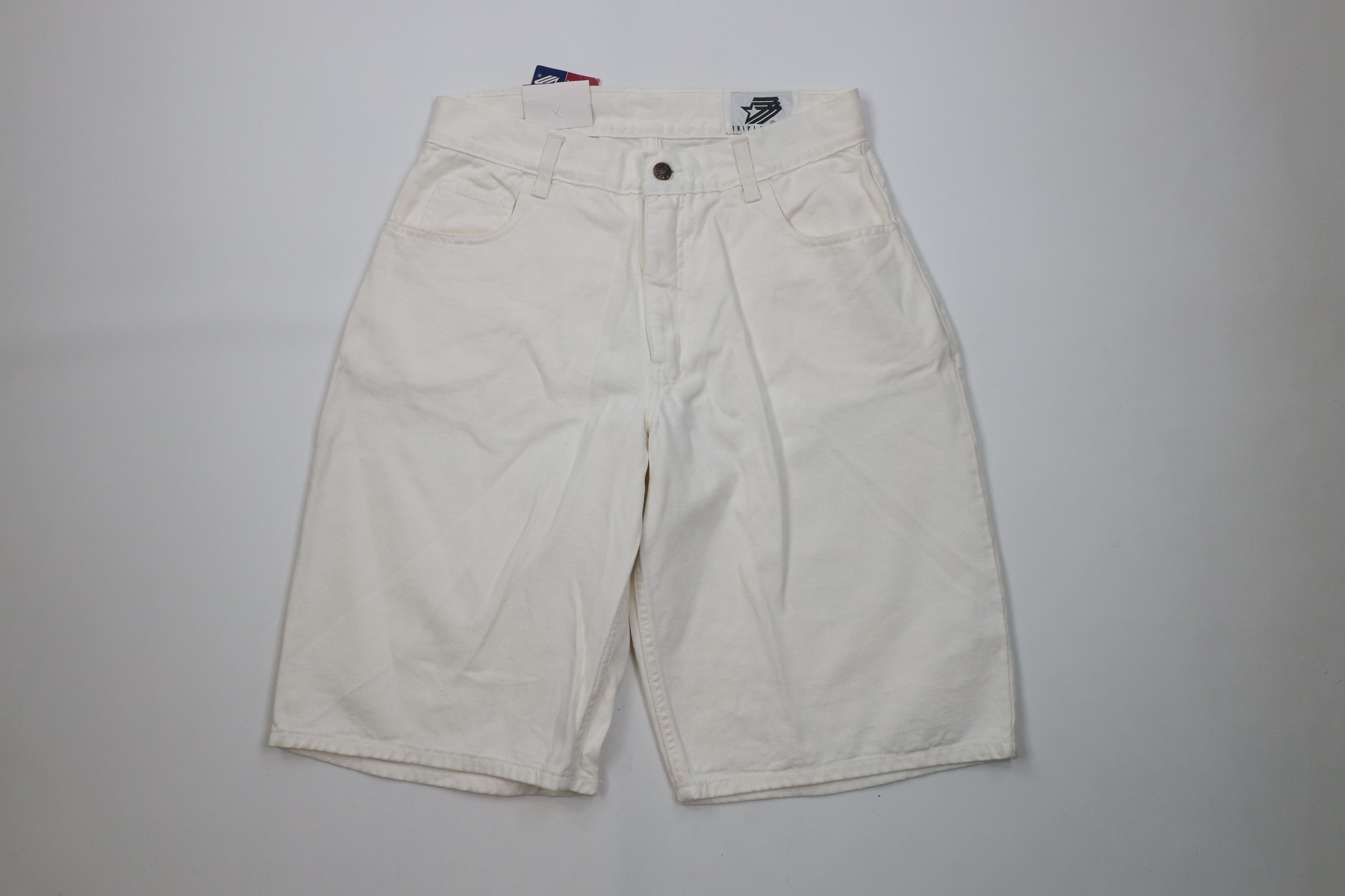 Vintage Deadstock Vintage 90s Streetwear Denim Jean Shorts Jorts Size US 30 / EU 46 - 1 Thumbnail