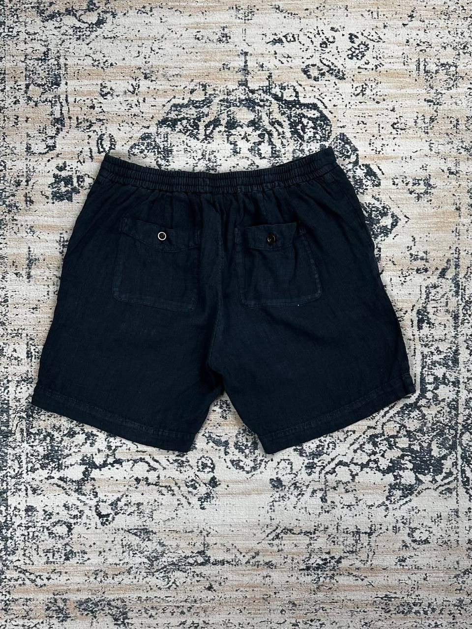 Kingsman × Mr P. Mr. P. Porter Luxury Linen Navy Shorts Size US 36 / EU 52 - 9 Thumbnail
