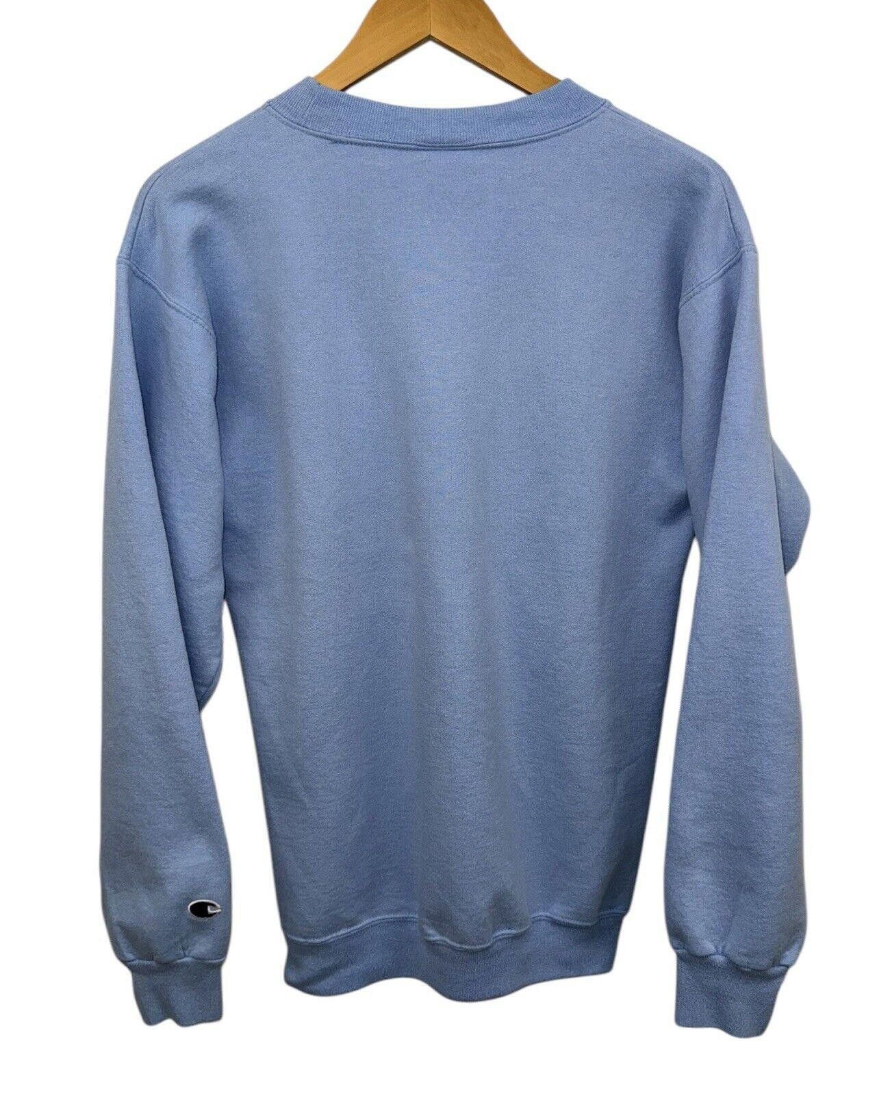 Champion Vintage Champion University Blue Crewneck Sweatshirt Sz S Size US 30 / EU 46 - 4 Thumbnail
