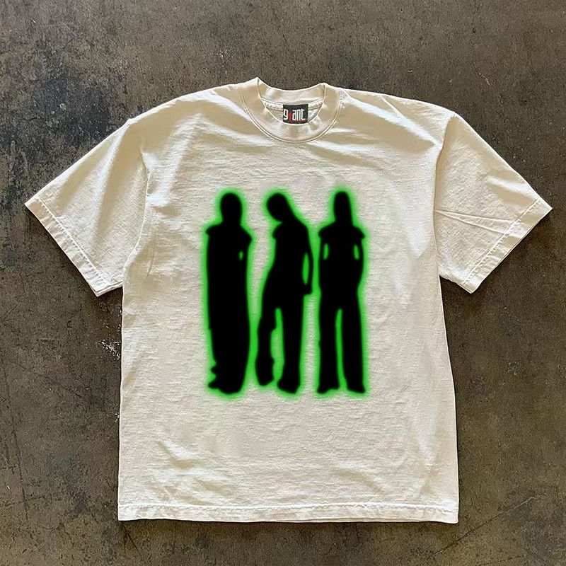 Japanese Brand × Vintage White street retro trend print t-shirt Size US M / EU 48-50 / 2 - 1 Thumbnail