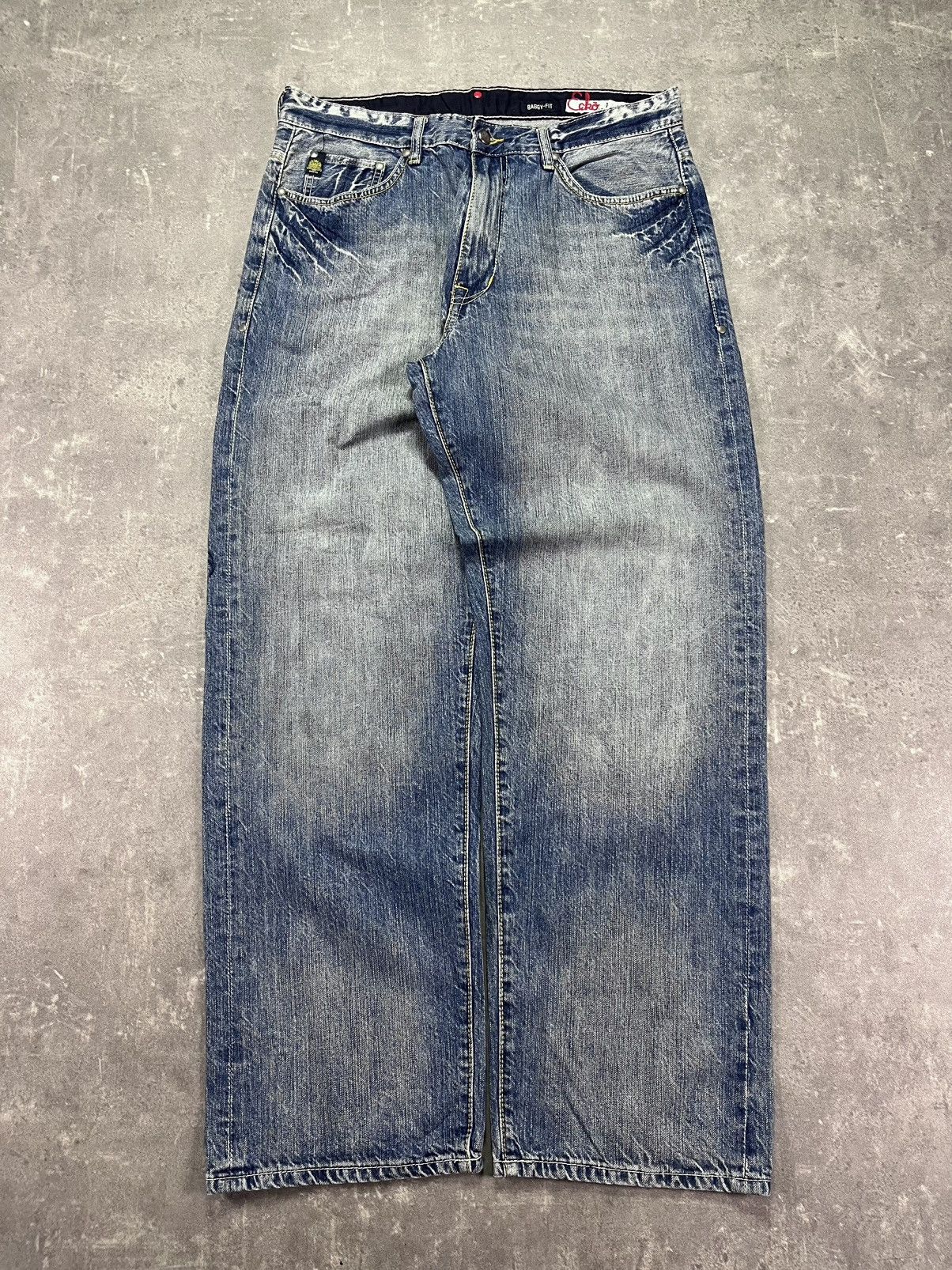 Ecko Unltd. Ecko Unlimited Embroidered Y2K Baggy Fit Denim Jeans 36 Rare Size US 36 / EU 52 - 2 Thumbnail