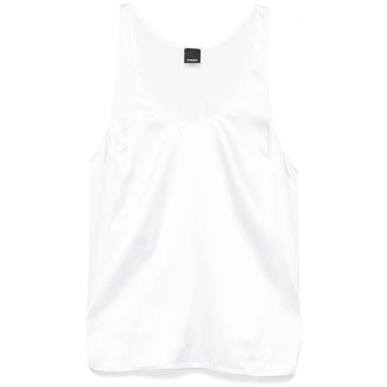 Pinko PINKO Women Tops 104670 A2JR Z05 WHITE Size L / US 10 / IT 46 - 1 Thumbnail