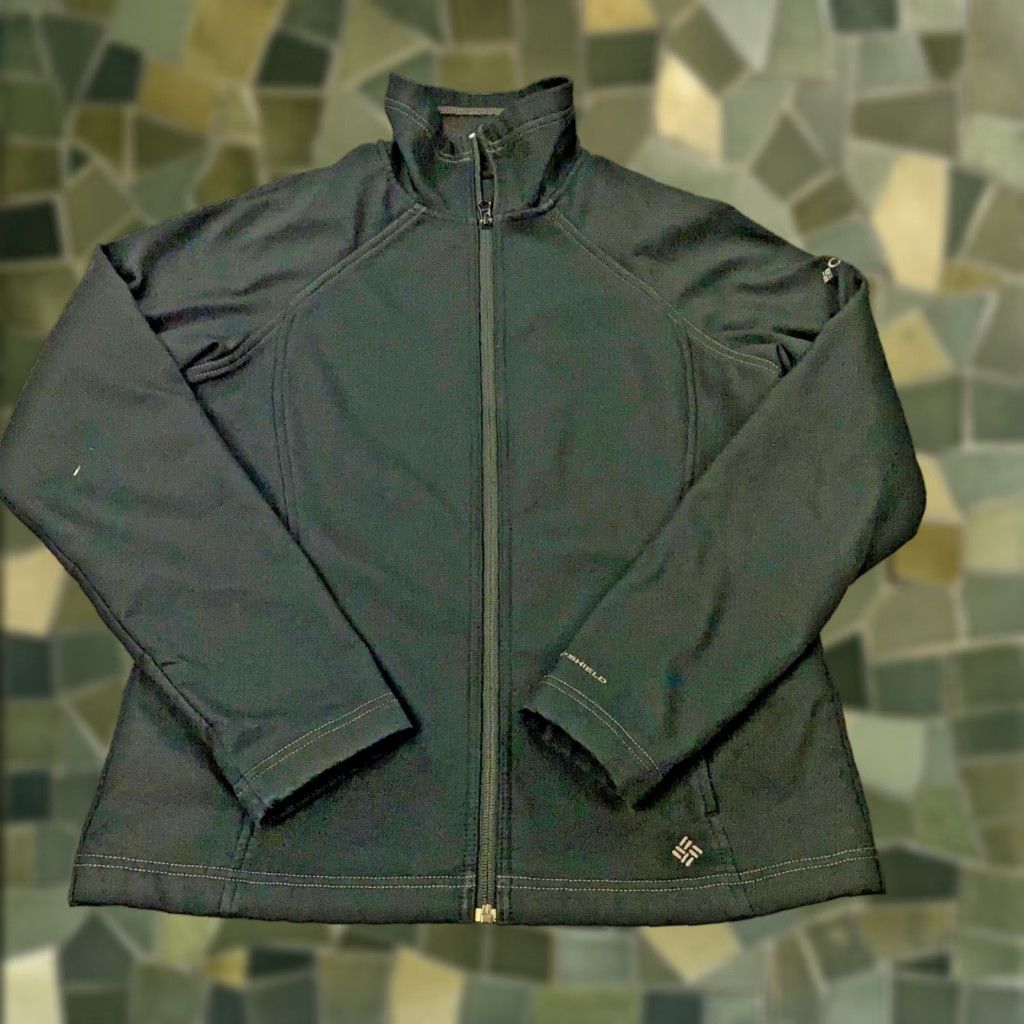 Vintage Columbia Jacket Womens Medium Black Performance Fleece Full Zip Omni Shield Size M / US 6-8 / IT 42-44 - 1 Thumbnail